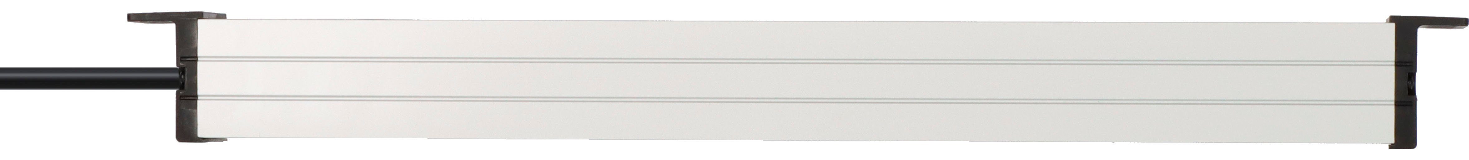 Brennenstuhl Alu-Line 19" Steckdosenleiste 9-fach (nicht vorhanden, Kabellänge 2 m)