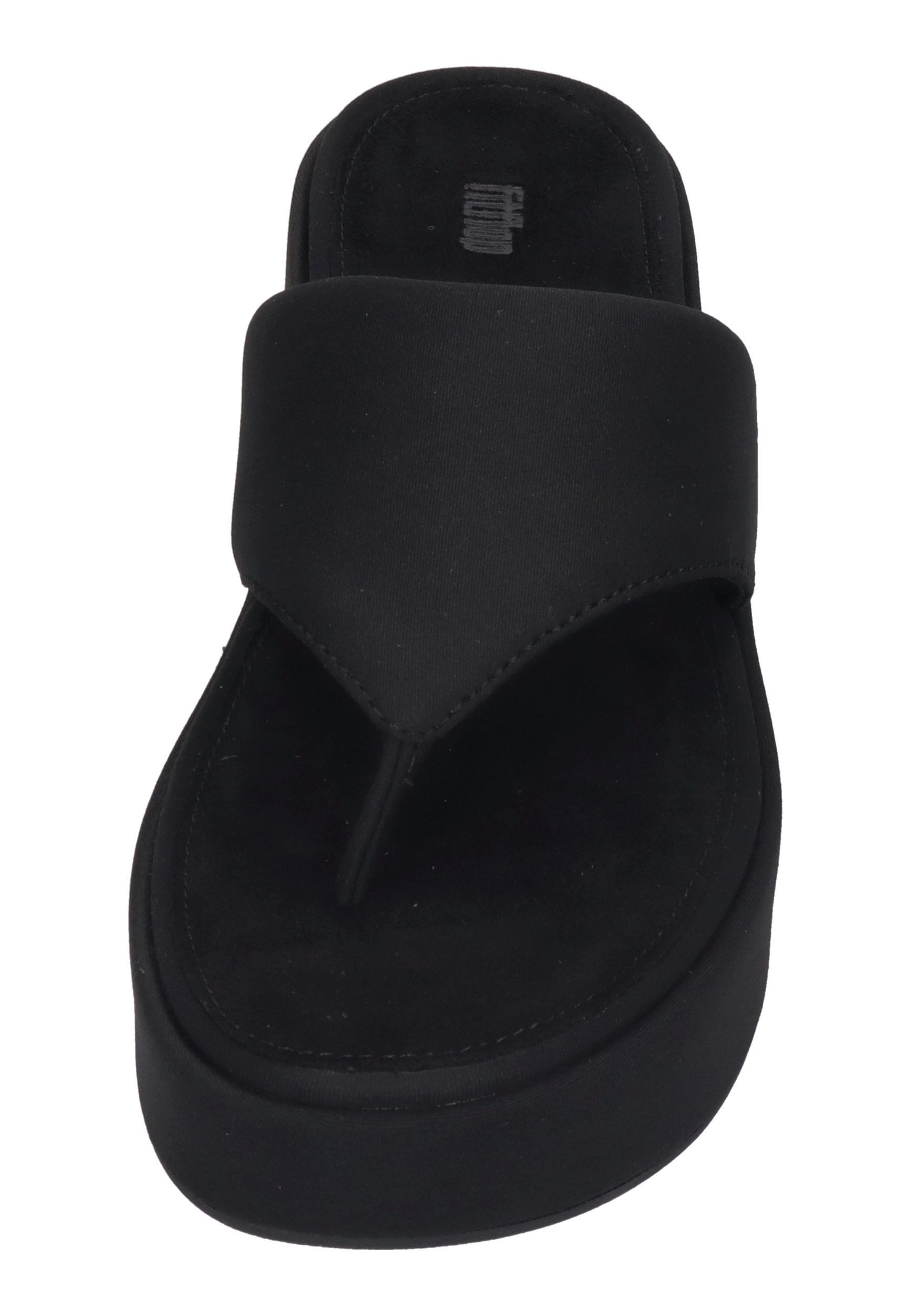 Fitflop PLATFFORMS WEDGE TOE-POST SANDALS Sandalette All Black – Bild 3 von 5