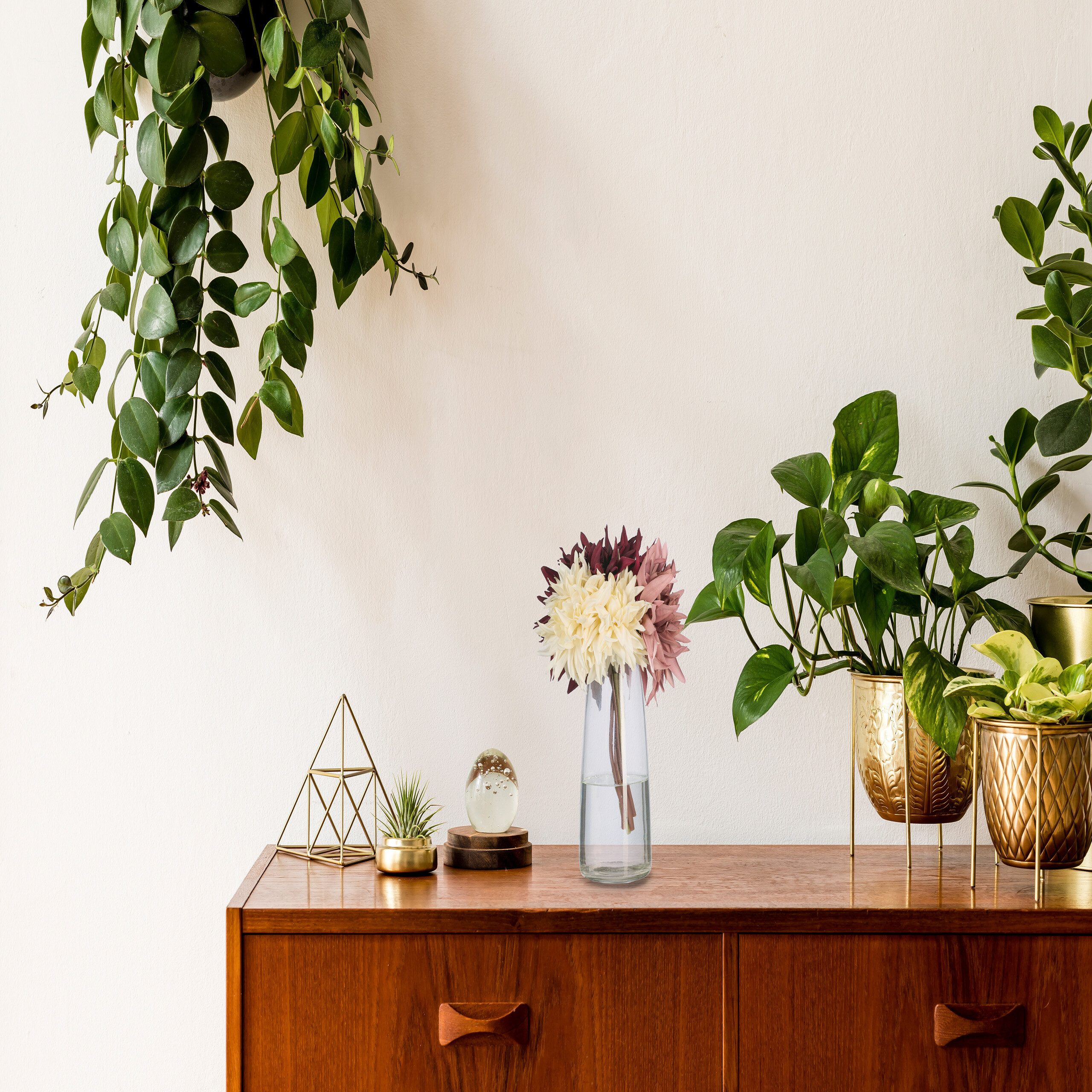 relaxdays Dekovase Vase aus Glas (1 St), transparent günstig online kaufen