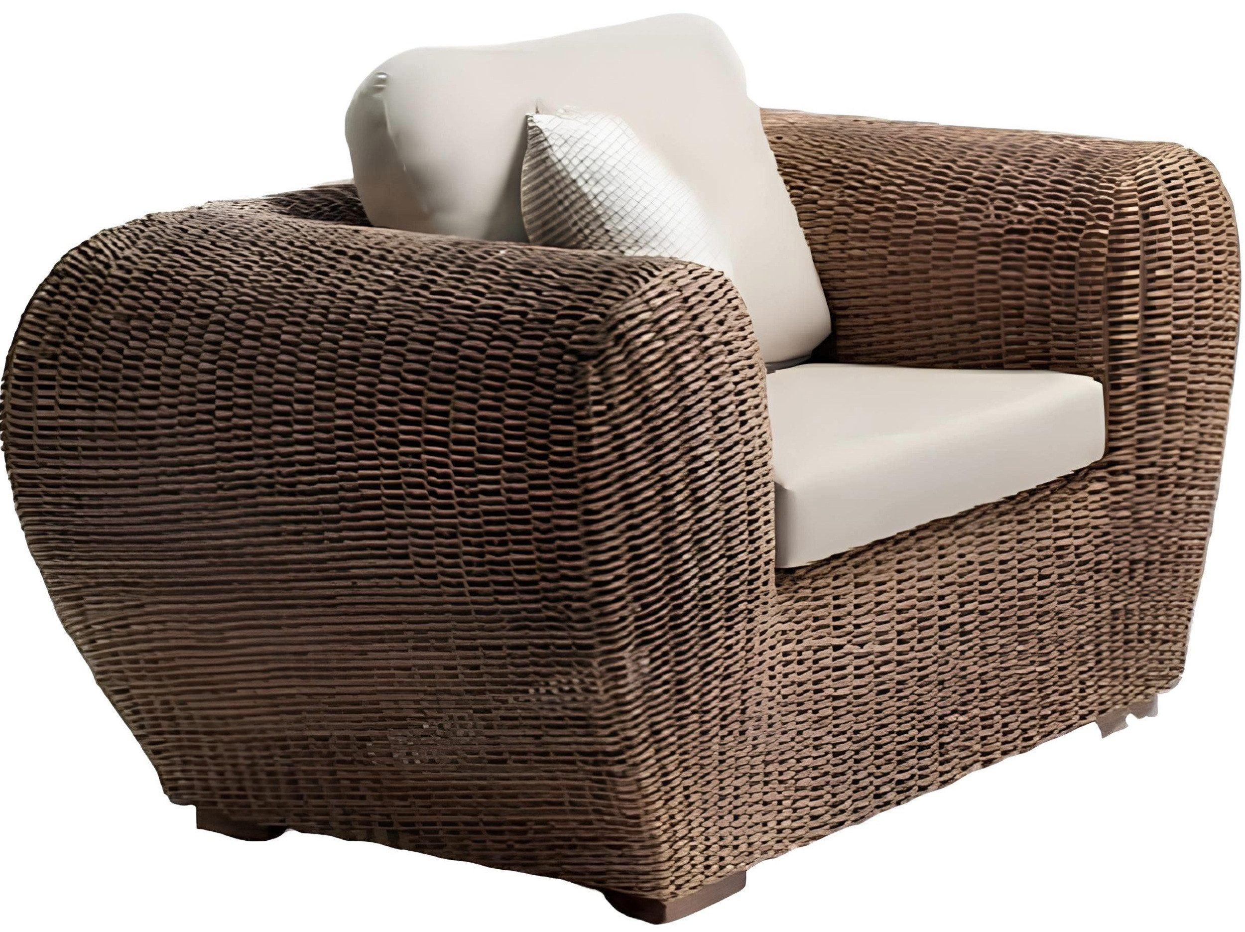 Xlmoebel Gartensessel Eleganter Rattan-Sessel in Braun für stilvolle Terrassenmomente (Sessel), Hergestellt in Europa