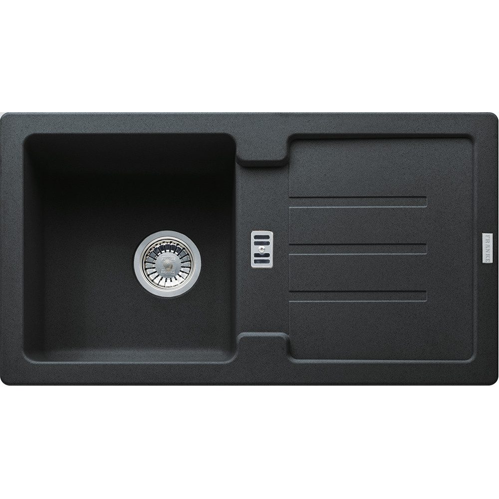Einbauspüle Smart Strata Einbauspüle STG 614-78 Onyx Drehknopf ab 45cm