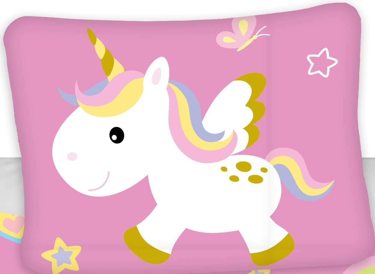 einhorn Bettwäsche Unicorn Bettwäsche Einhorn-Motiv Bettbezug 135x200 cm mit Kissenbezüge