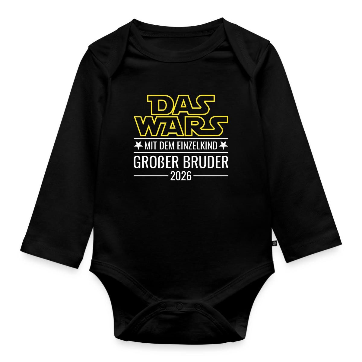 Langarmbody Das wars mit dem Einzelkind - Großer Bruder 2026 Tages Baby Body Langa