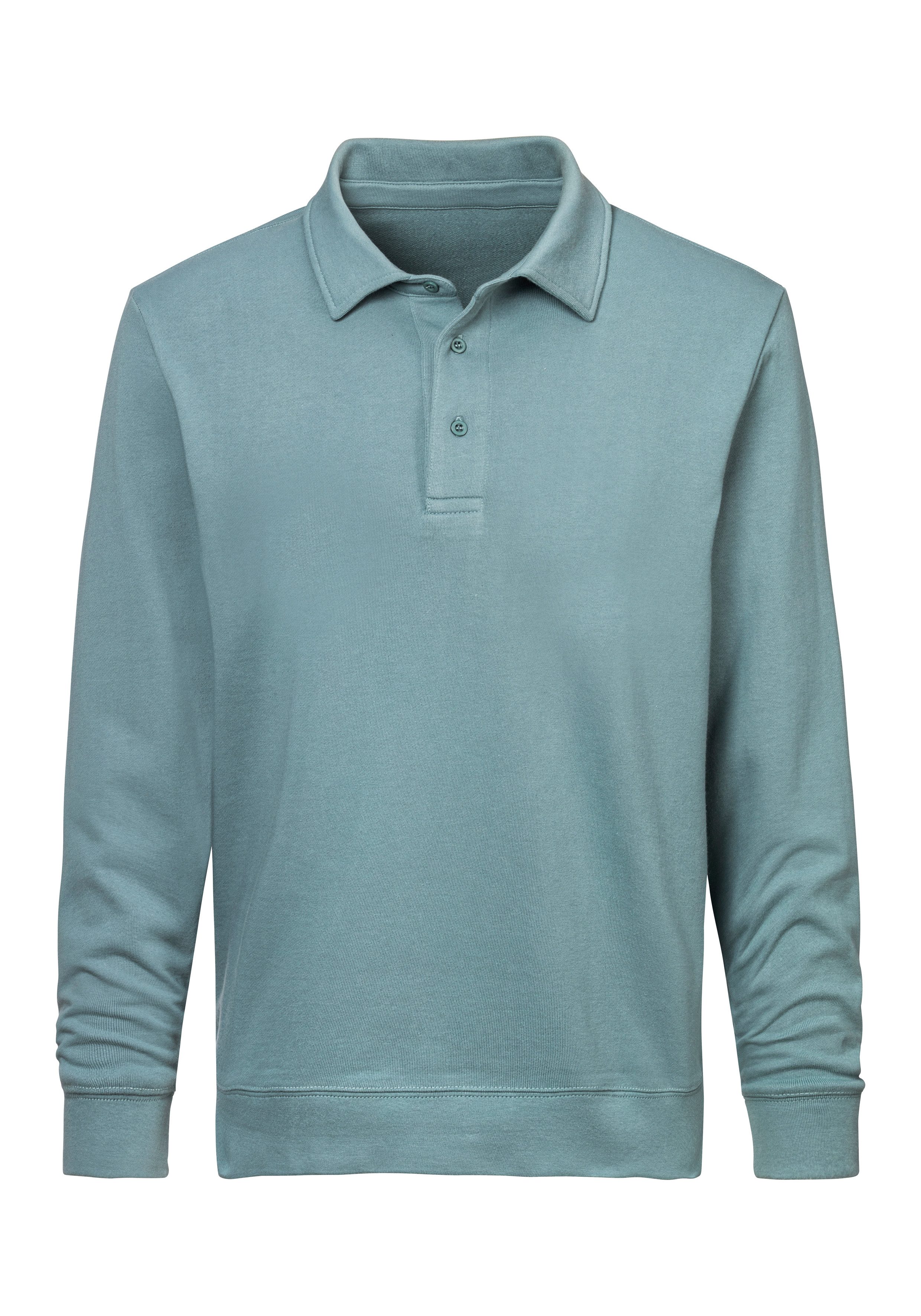 John Devin Sweatshirt Langarm, Pullover mit Polokragen, Baumwolle. Reduzierter Preis € 29,99. Unverbindliche Preisempfehlung € 34,99