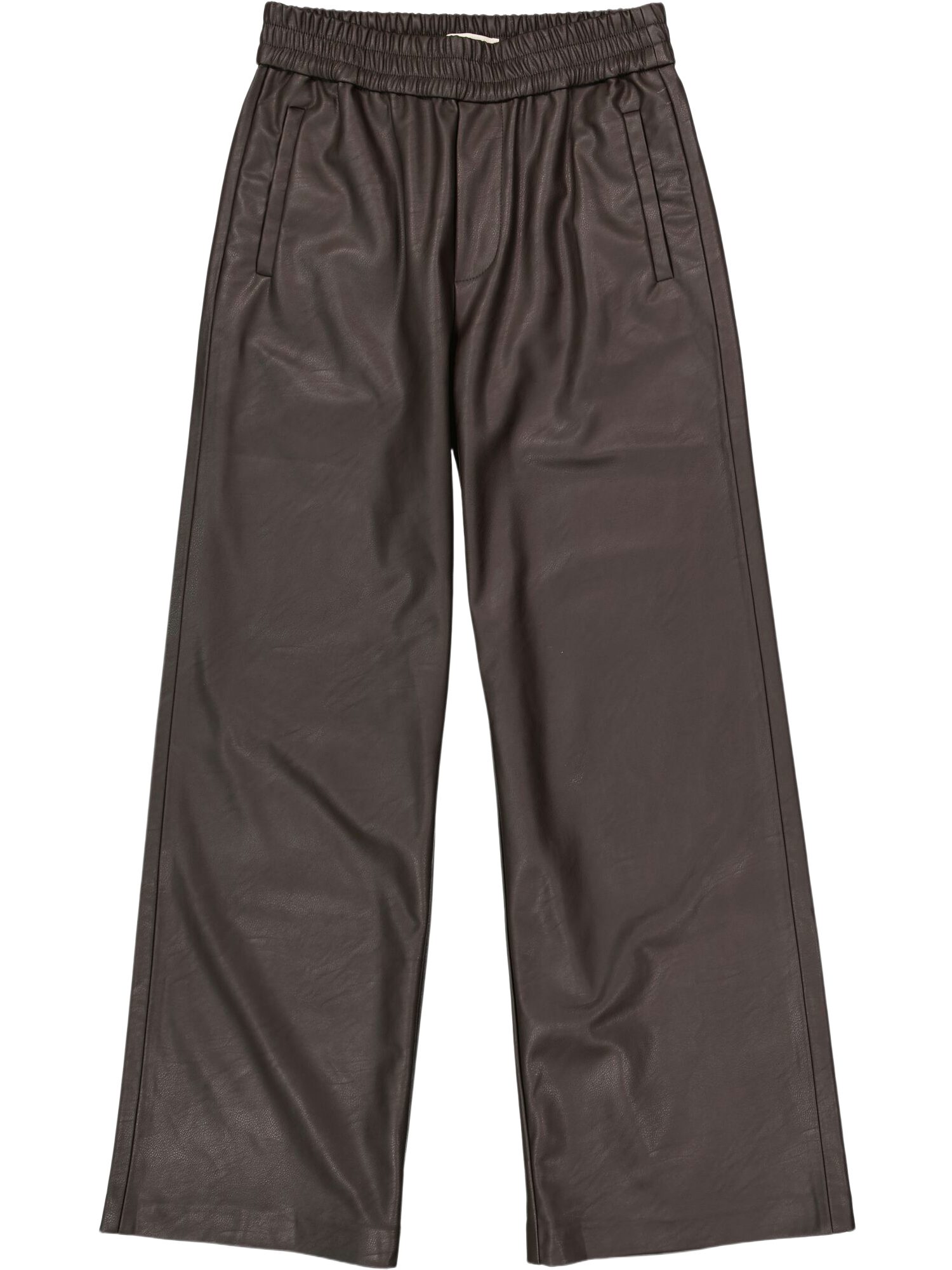 Garcia Stoffhose braun, Casual, Polyester, Unifarben, Wide Leg, Mittel