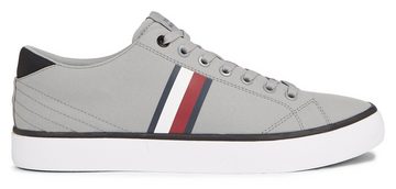 Tommy Hilfiger TH HI VULC LOW STRIPES MESH Sneaker mit seitlichen Streifen, Freizeitschuh, Halbschuh, Schnürschuh