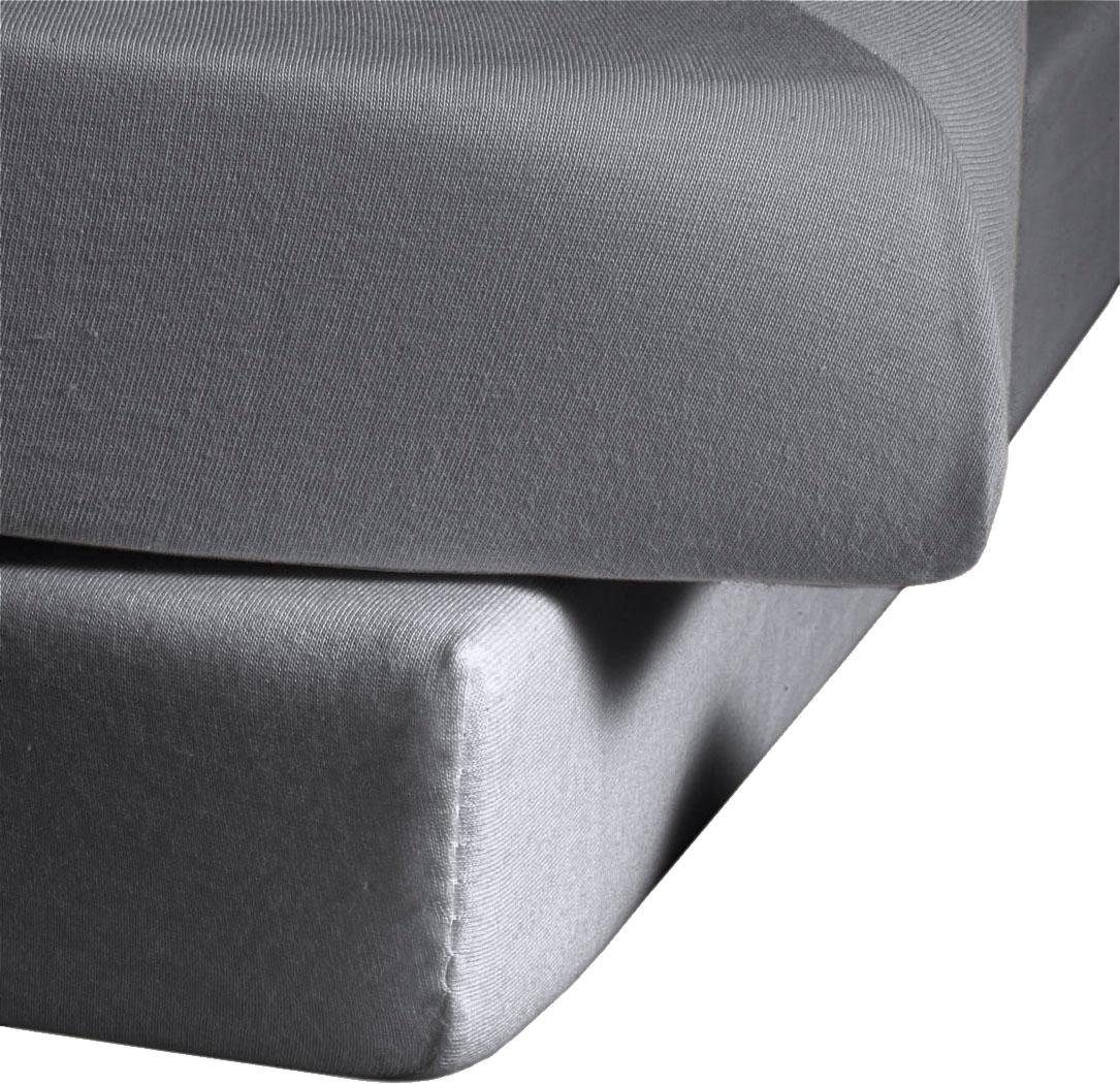 fleuresse Spannbettlaken Colours in Gr. 90x200, 140x200 oder 180x200 cm, Mako-Satin, Gummizug: rundum, (1 Stück), Mako Satin, für Matratzen bis 23 cm Höhe, Bett – Bild 4 von 5