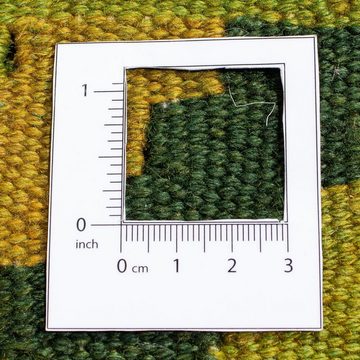 Wollteppich Kelim - Oriental - 197 x 148 cm - dunkelgrün, morgenland, rechteckig, Höhe: 6 mm, Wohnzimmer, Einzelstück