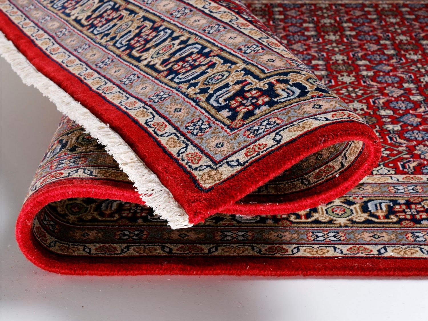 OCI DIE TEPPICHMARKE Läufer Himla Herati, rechteckig, Höhe: 20 mm, reine Wolle, hochwertig handgeknüpft, mit Fransen