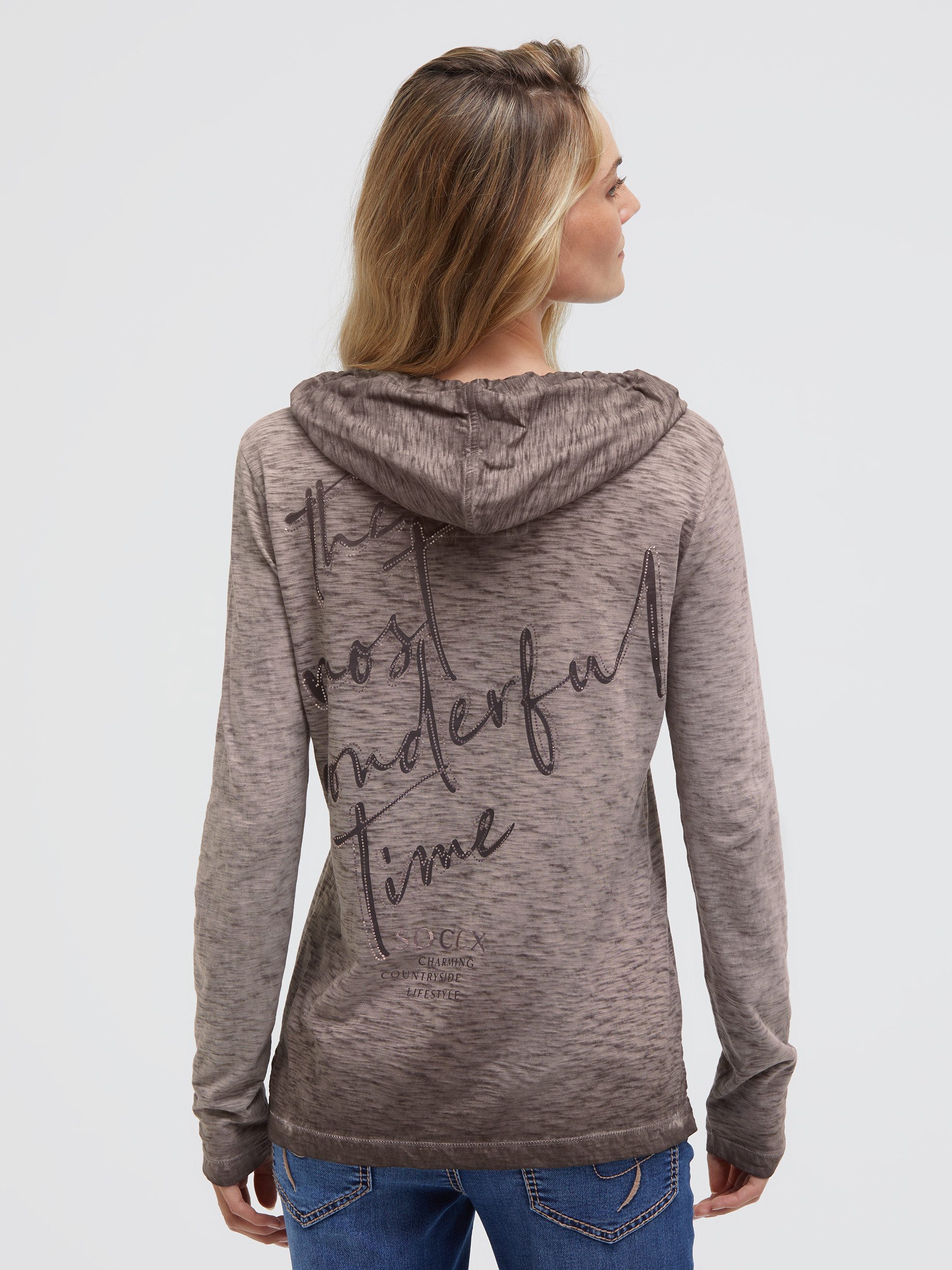 SOCCX Kapuzenshirt mit Brusttasche