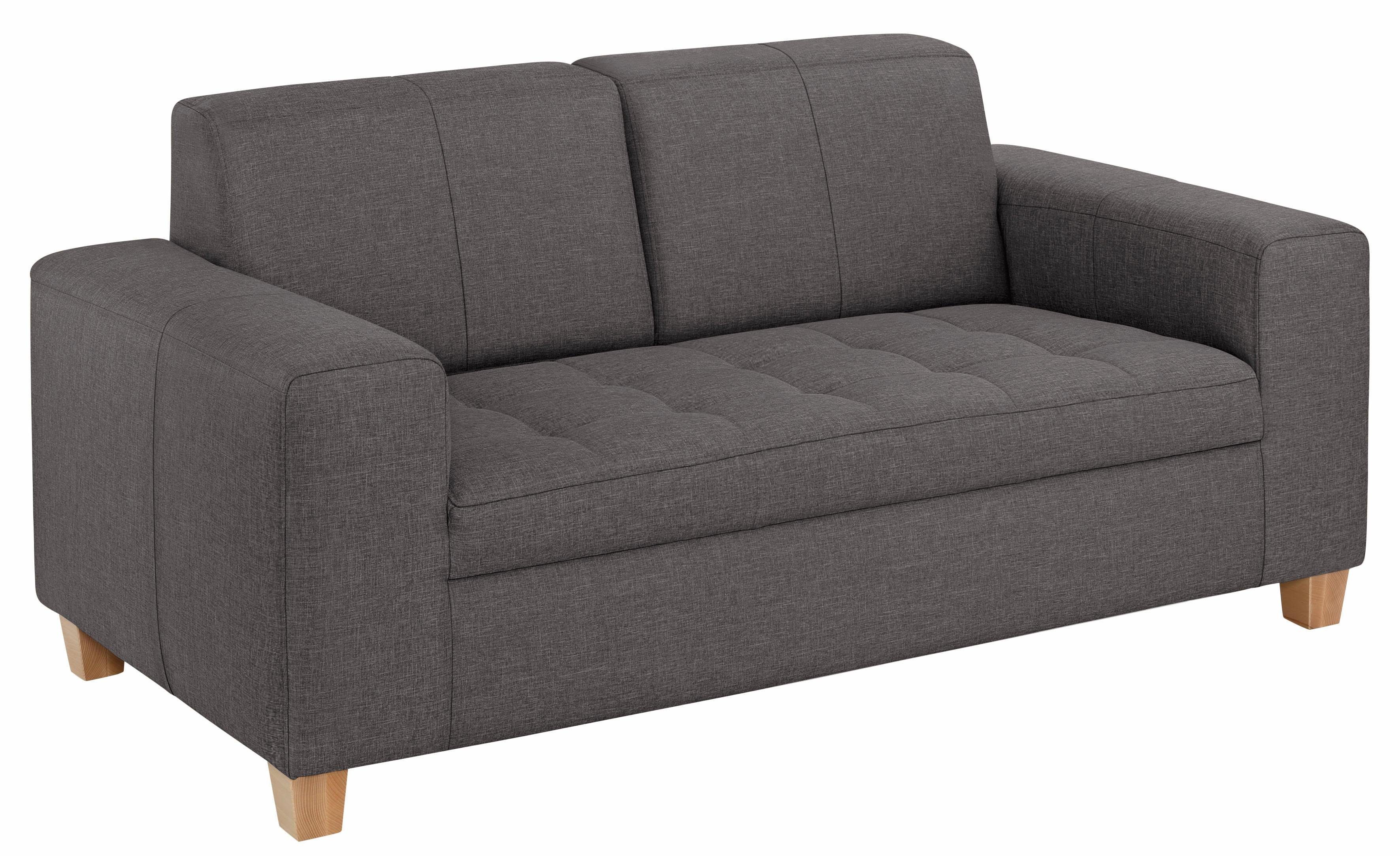 Home affaire 2-Sitzer Corby, Steppung auf Sitzfläche