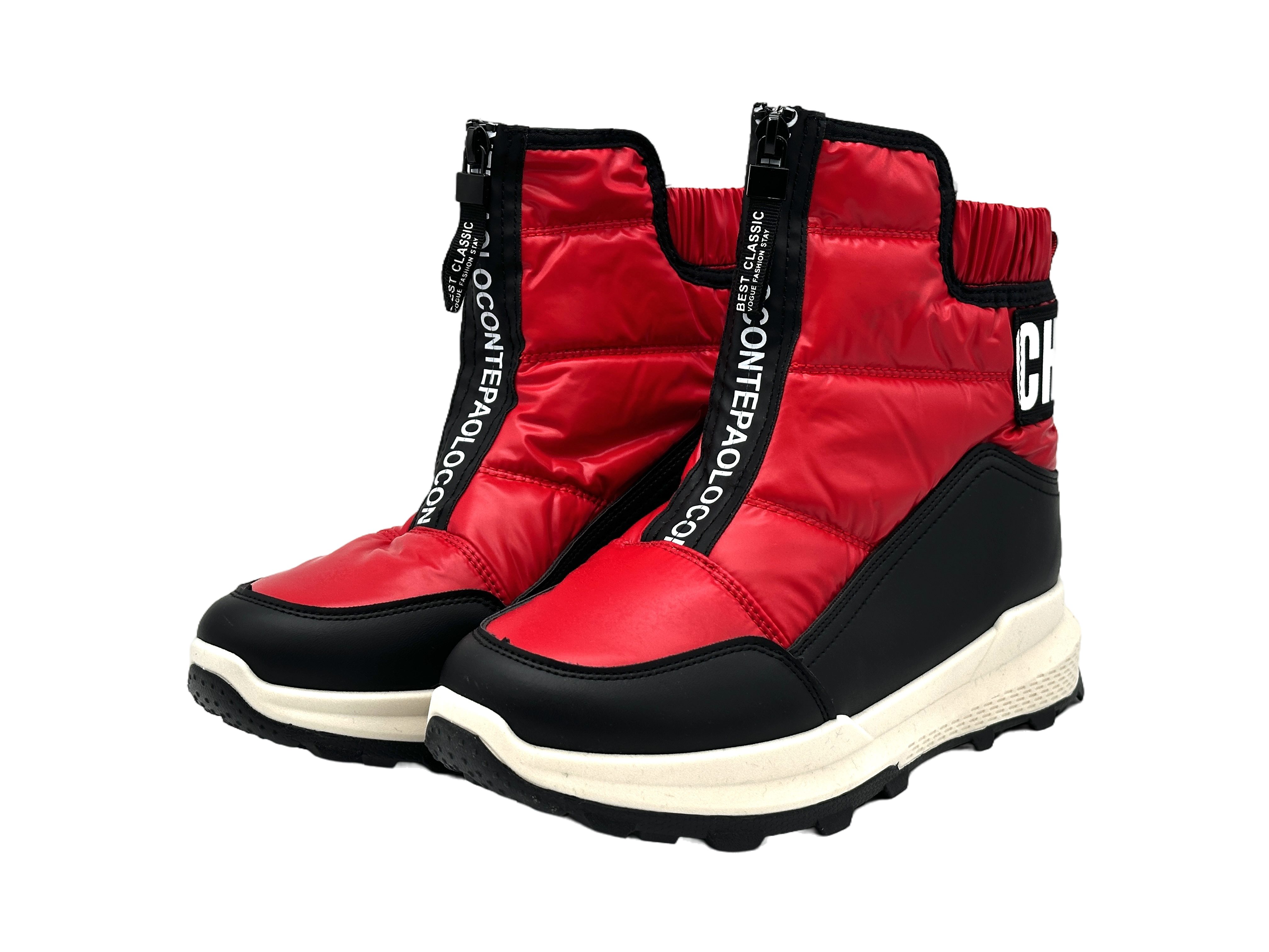 Nowaland Warme Damen Winterstiefeletten mit Reißverschluss Winterstiefelette Kunstfell-Futter und elastischer Schaft für optimalen Komfort – Bild 2 von 5