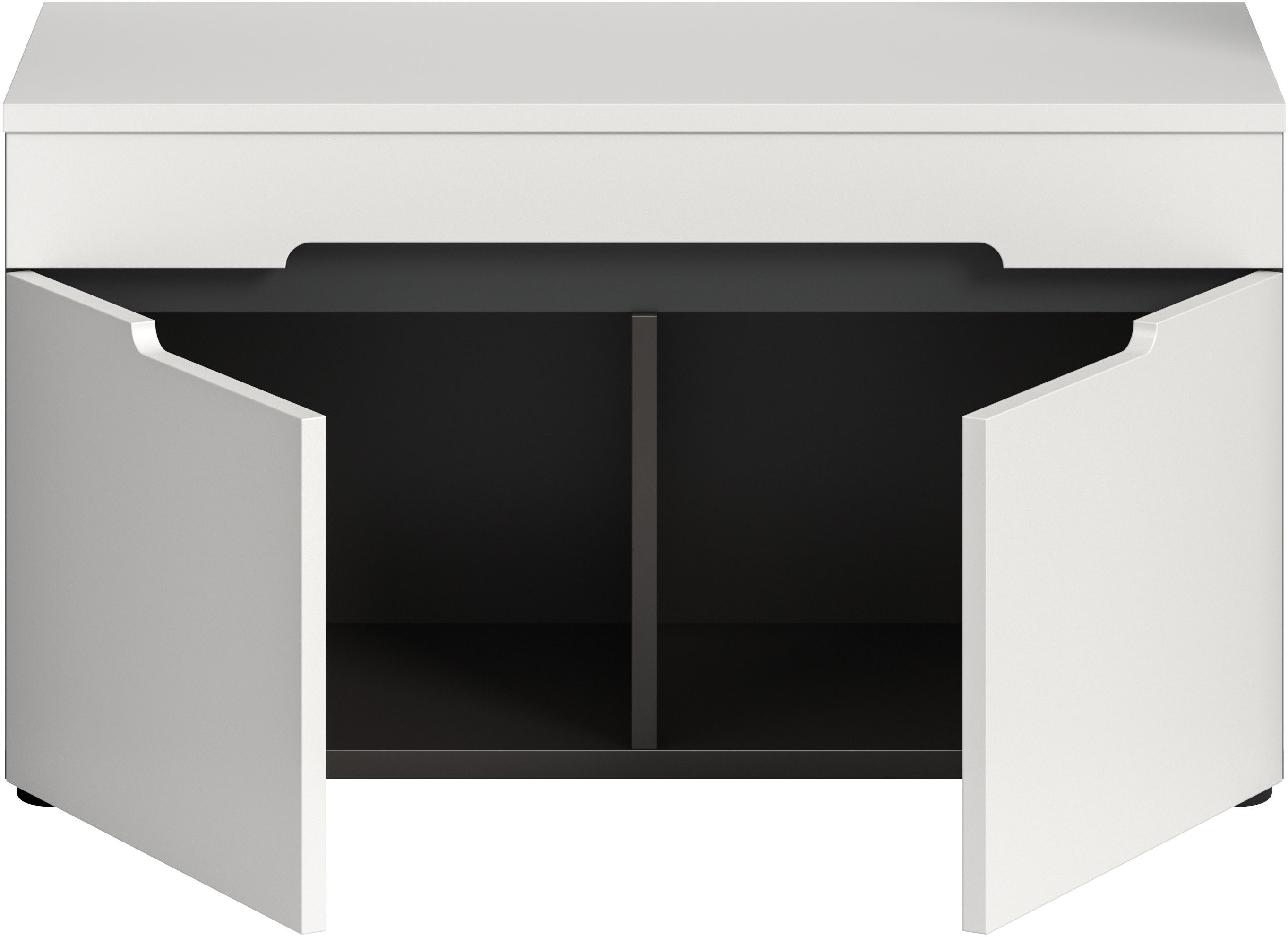 Home affaire Sitzbank REHAT, TOPSELLER!, Breite 80cm, 2 Türen, 2 Fächer (in verschiedenen Farben erhältlich), Garderobenbank, Flurbank, Dielenbank, Bank mit Sta – Bild 4 von 5