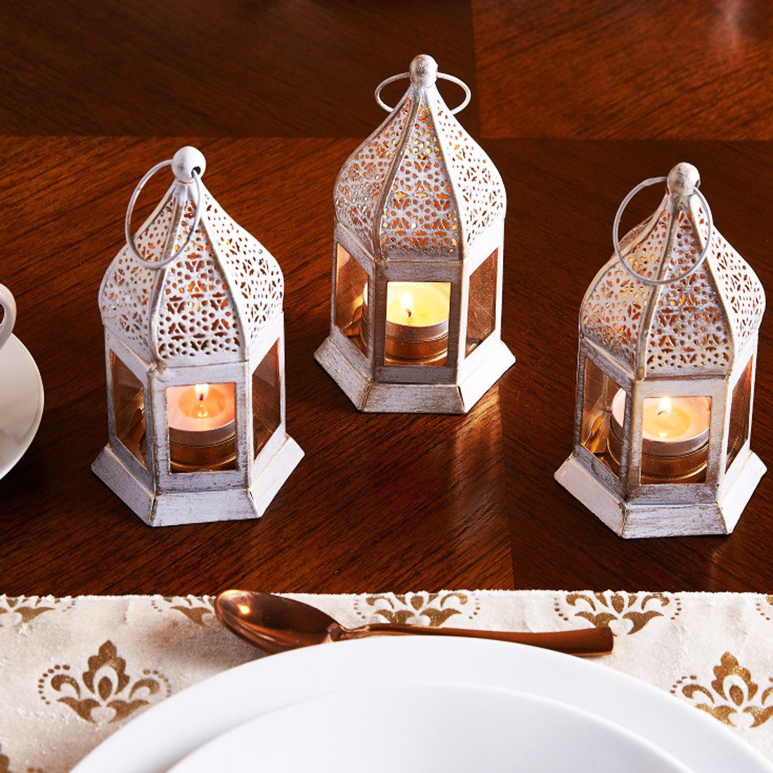 Teelichthalter 3er Set Orientalische Laterne Dekoration Gadi Weiss Klar