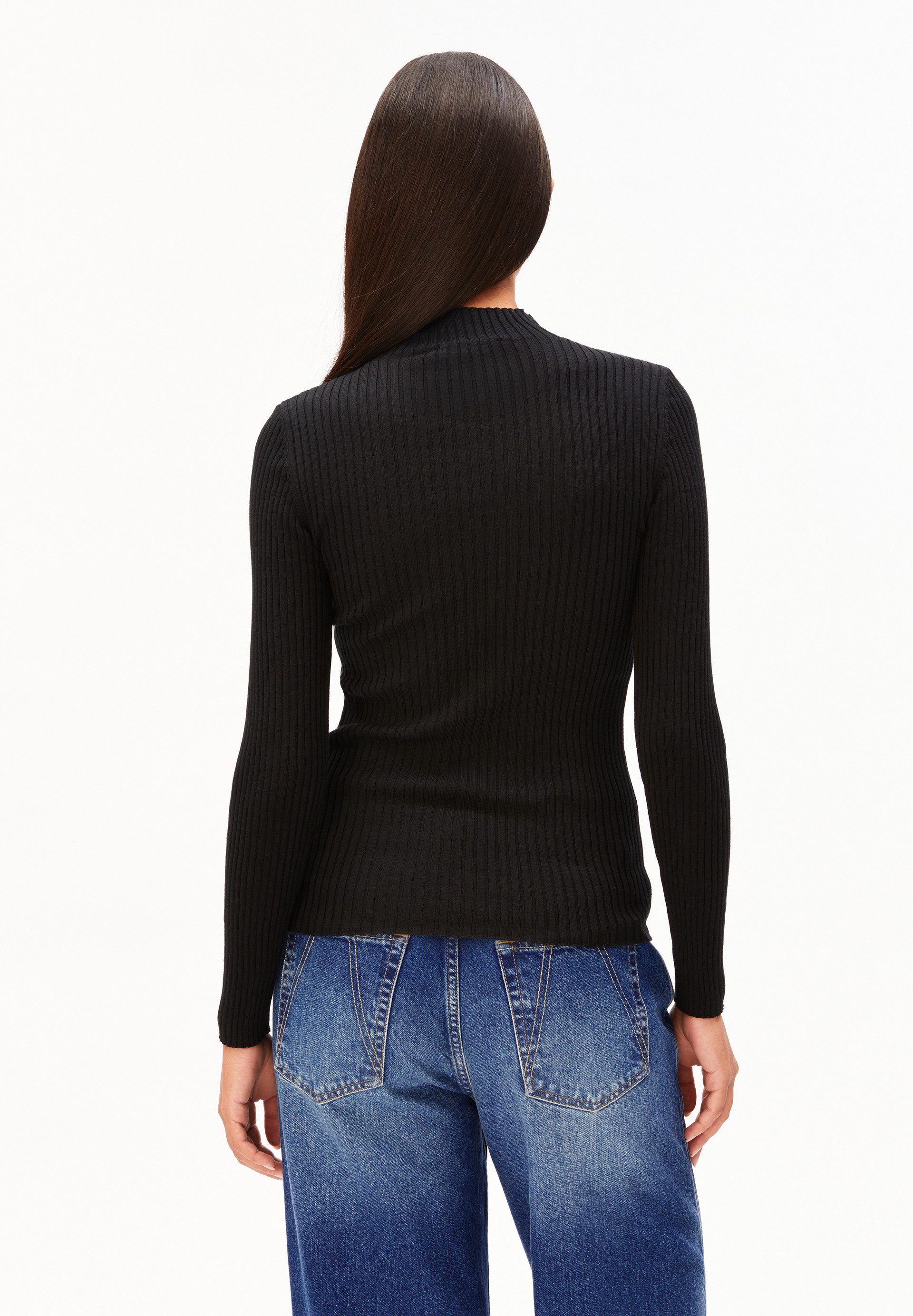 Armedangels Strickpullover ALAANIA Pullover Slim Fit aus Bio-Baumwolle Fitted