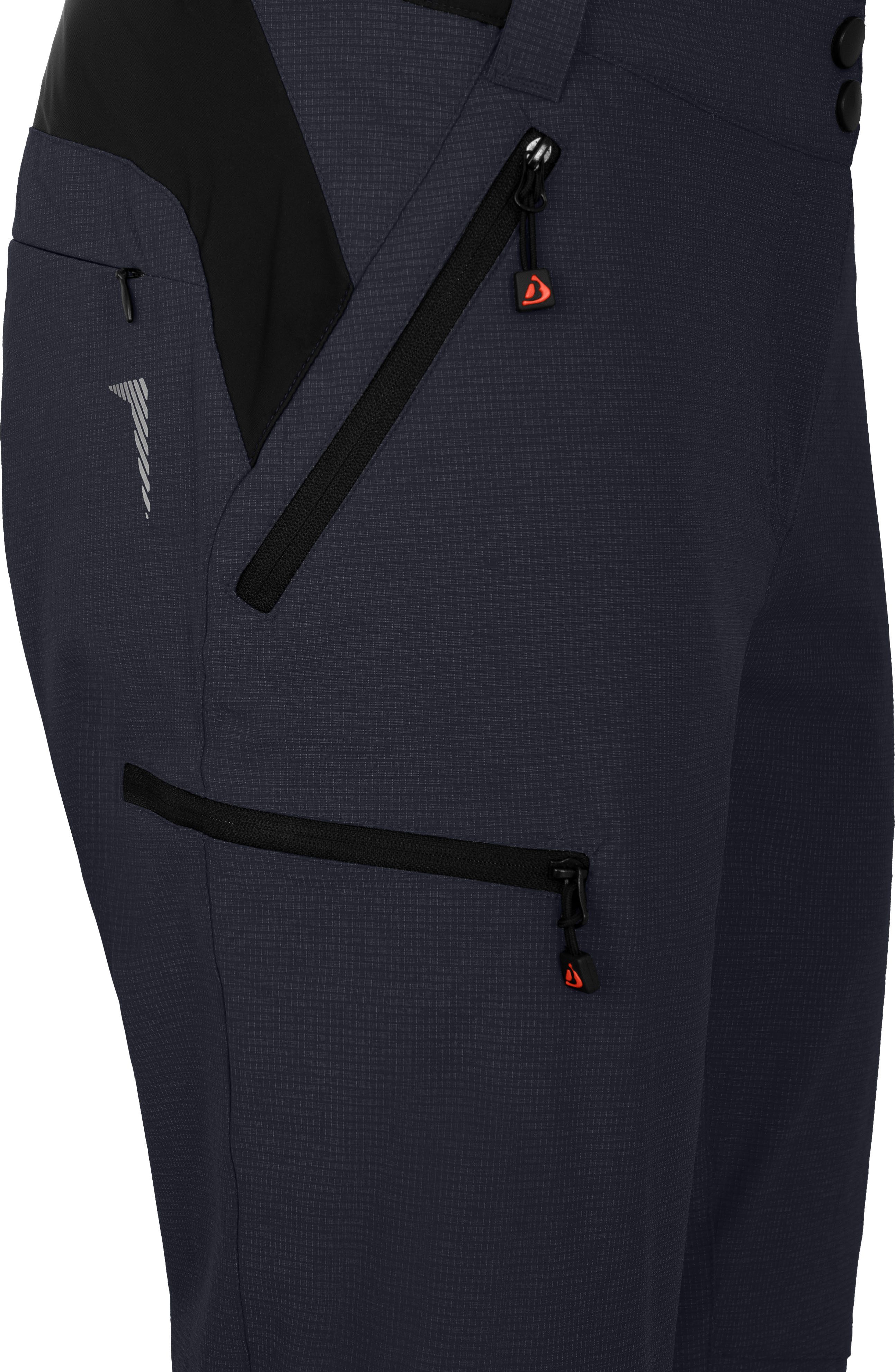 Bergson Outdoorhose PORI Capri Damen 3/4 Wanderhose, robust, elastisch, Normalgrößen, Nacht blau