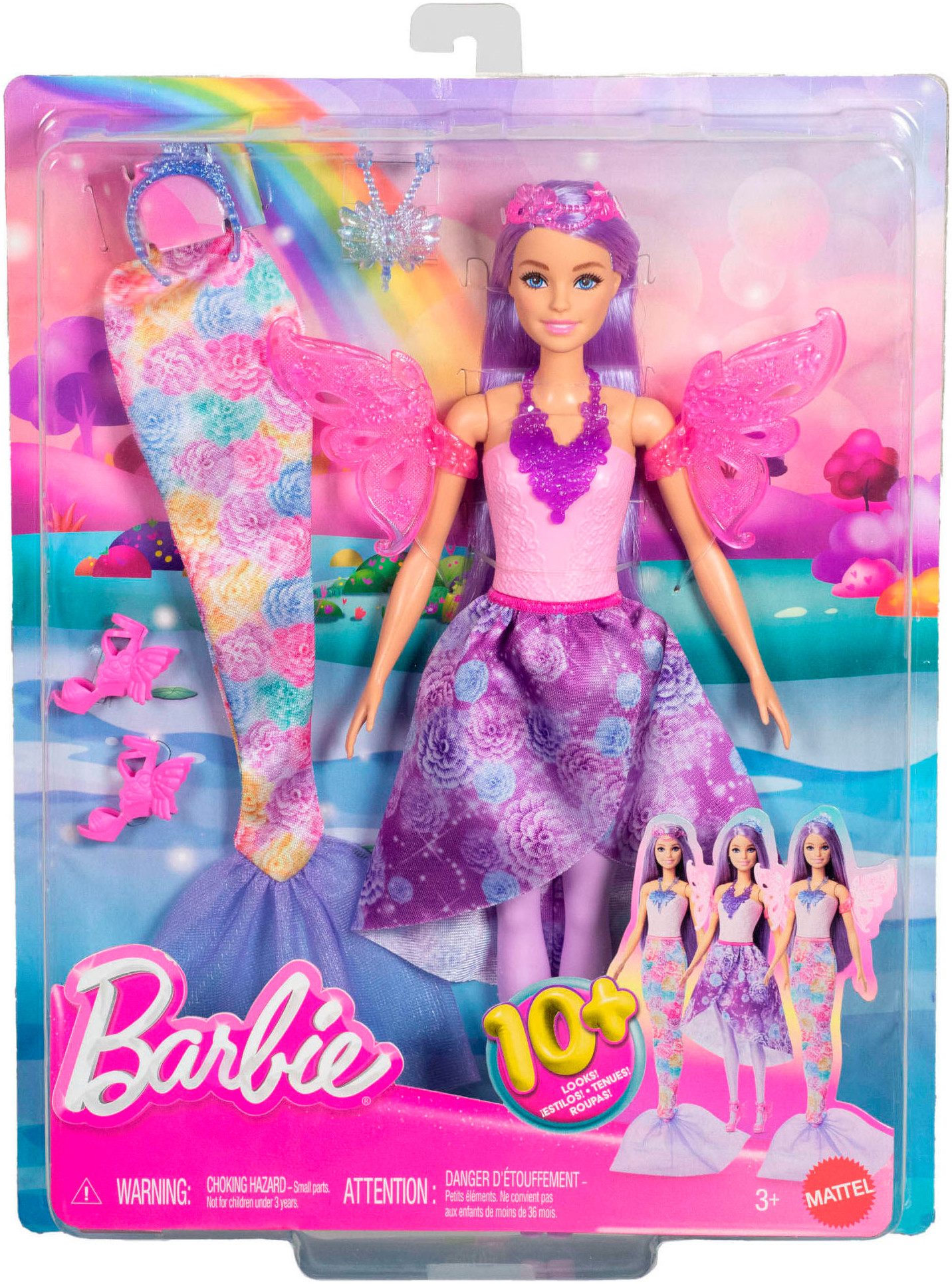 Barbie Anziehpuppe 3-in-1 Fantasy Puppe