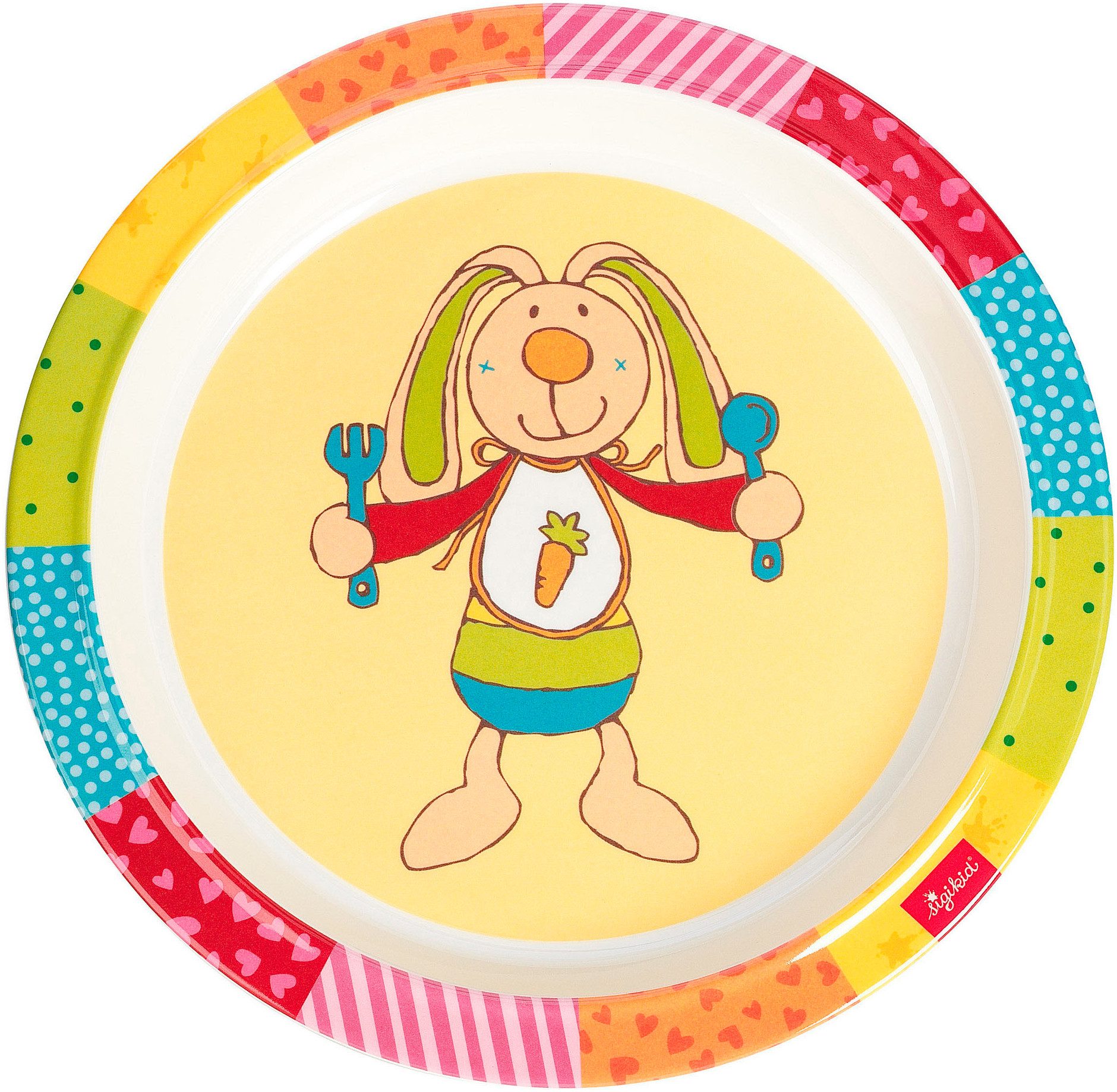 Sigikid Тарелки Kinderbunt, Hase Rainbow Rabbit