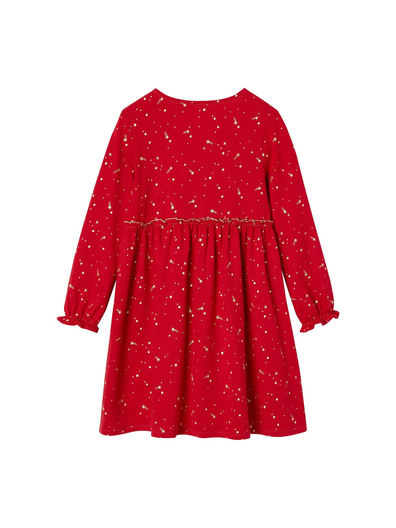vertbaudet Minikleid Festliches Mädchen Kleid mit Glanzsternen