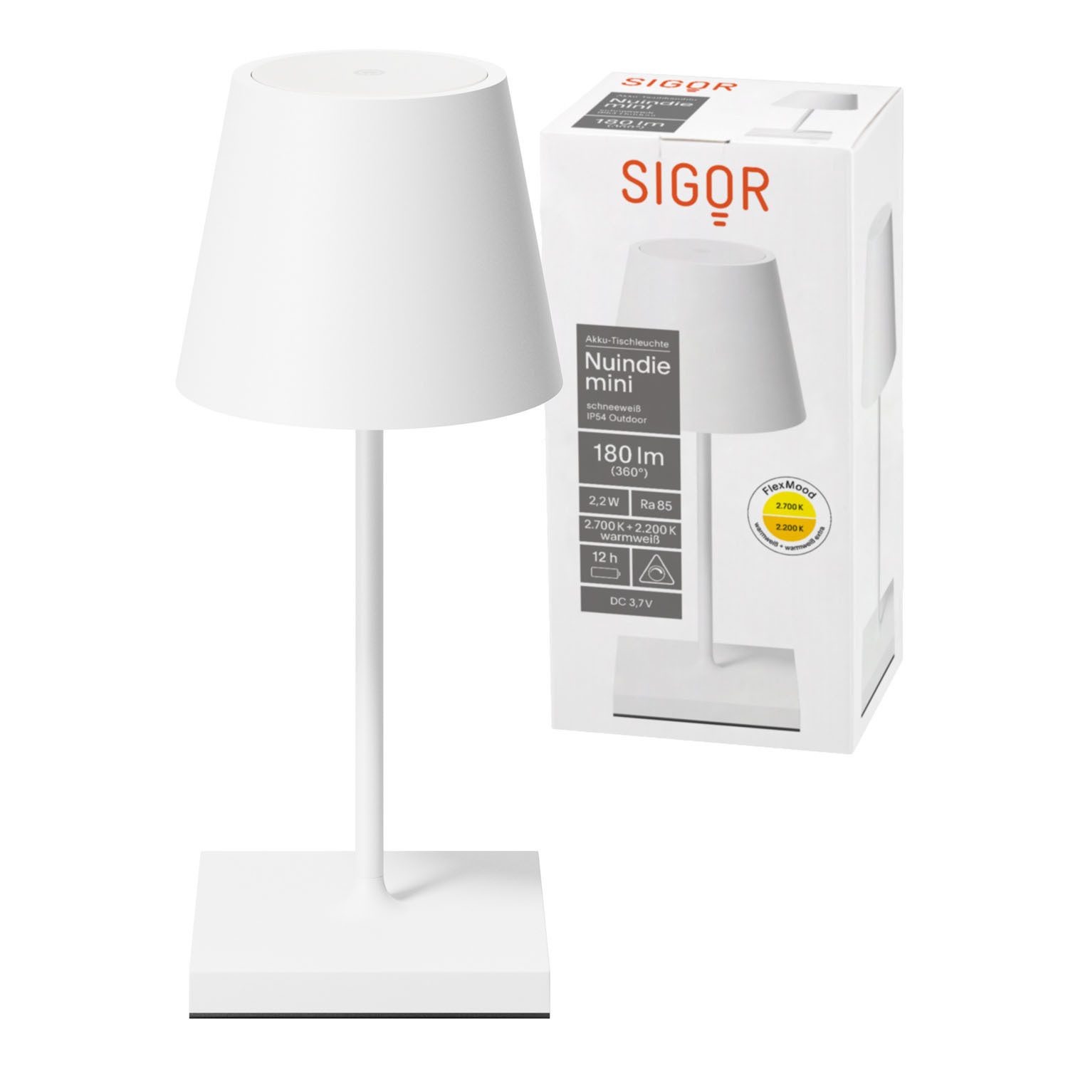 SIGOR LED Tischleuchte Akku-Tischleuchte, Dimmbar, LED fest integriert, War günstig online kaufen