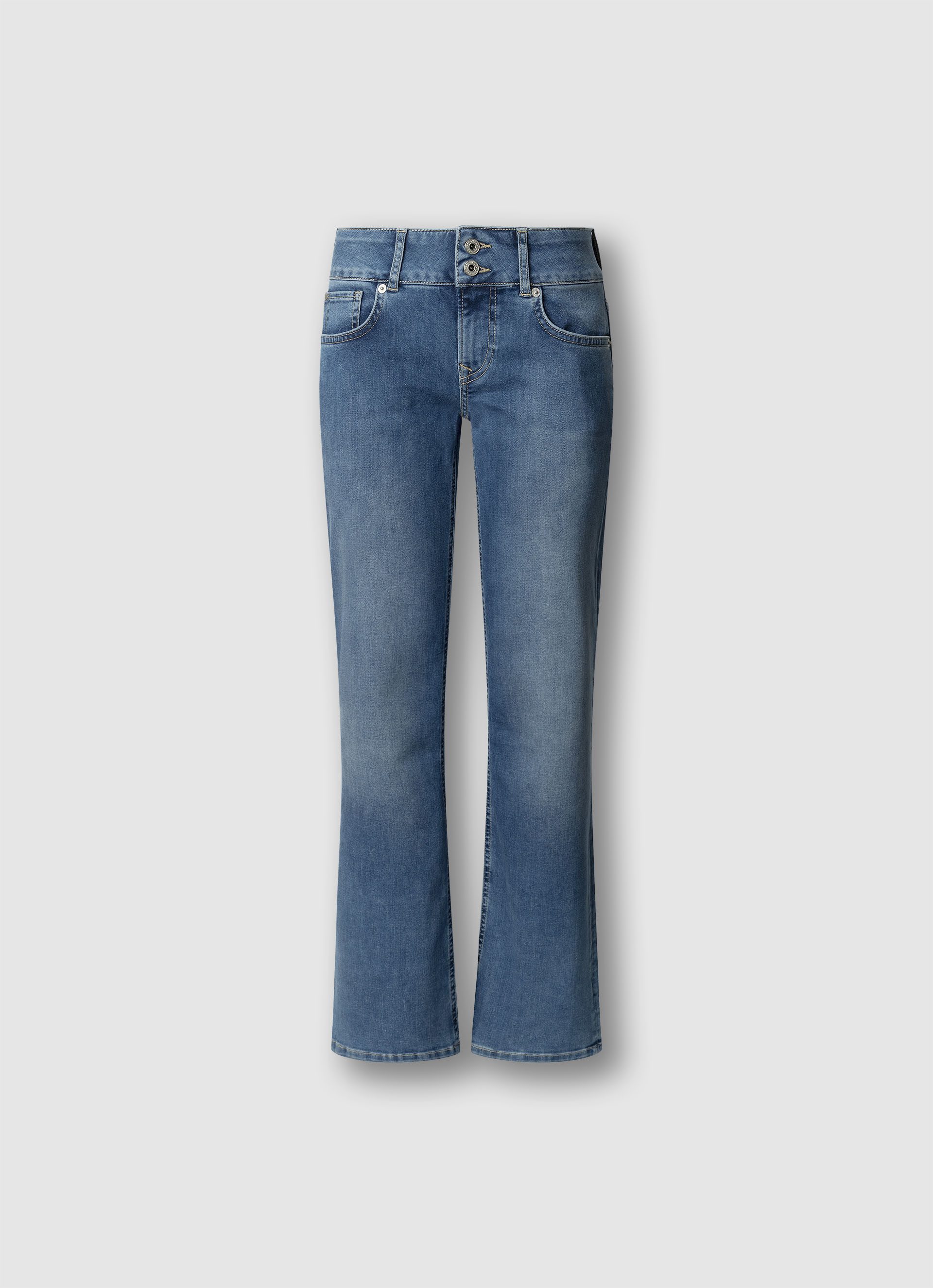 Pepe Jeans Gerade Jeans STRAIGHT JEANS LW mit doppeltem Knopfverschluss