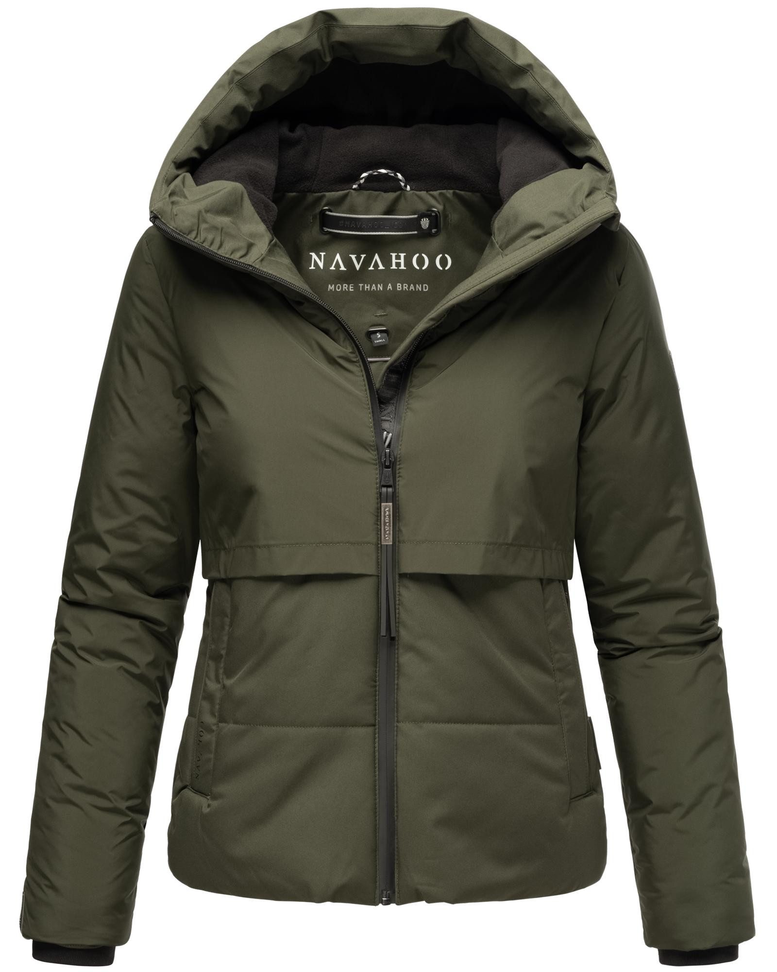 Navahoo Steppjacke Liebesküken XIV modische Damen Winterjacke mit Fleece-Innenfutter