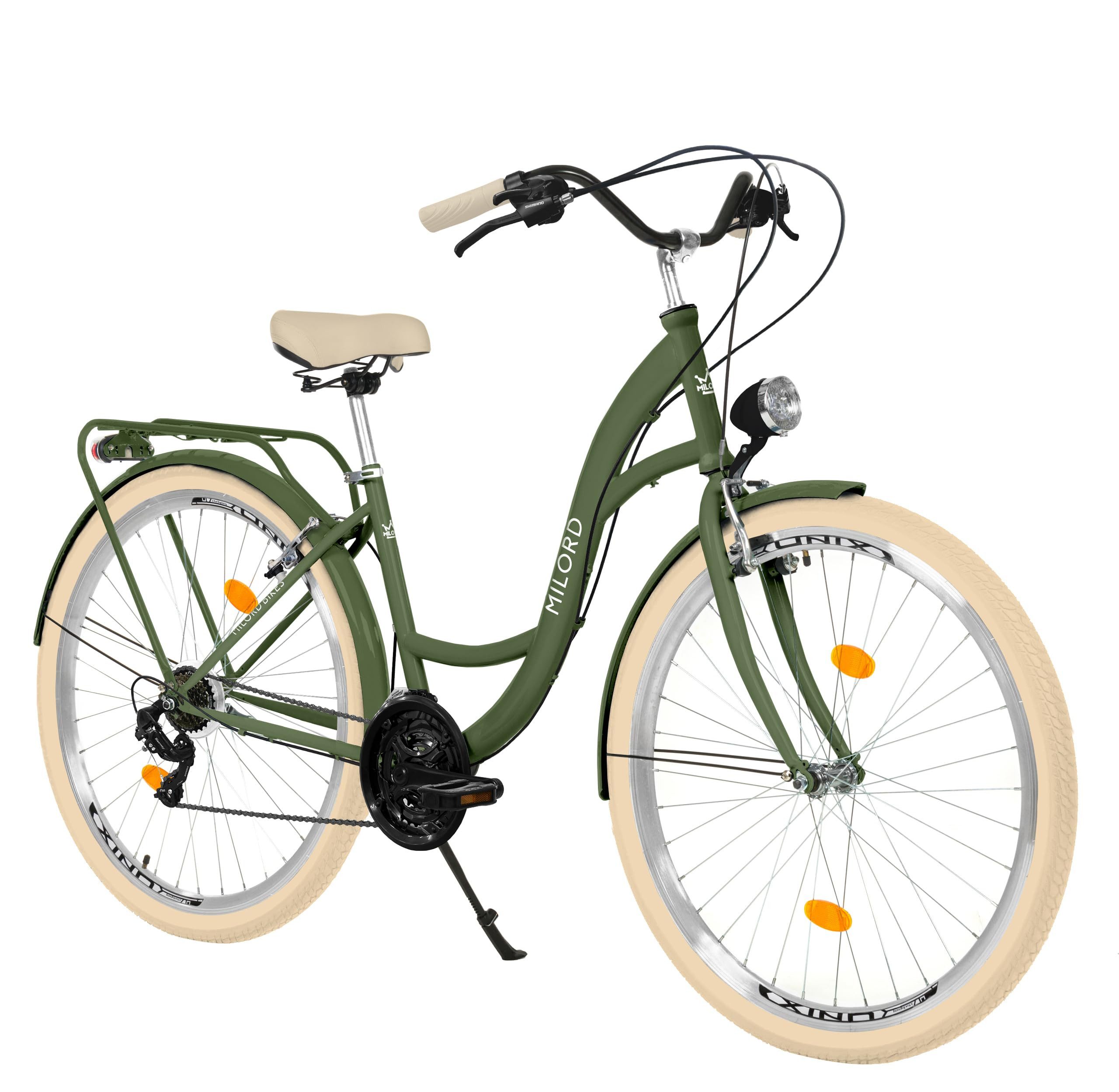 Cityrad Damenfahrrad Citybike Komfort Fahrrad, 26/28 Zoll, 21-Gang