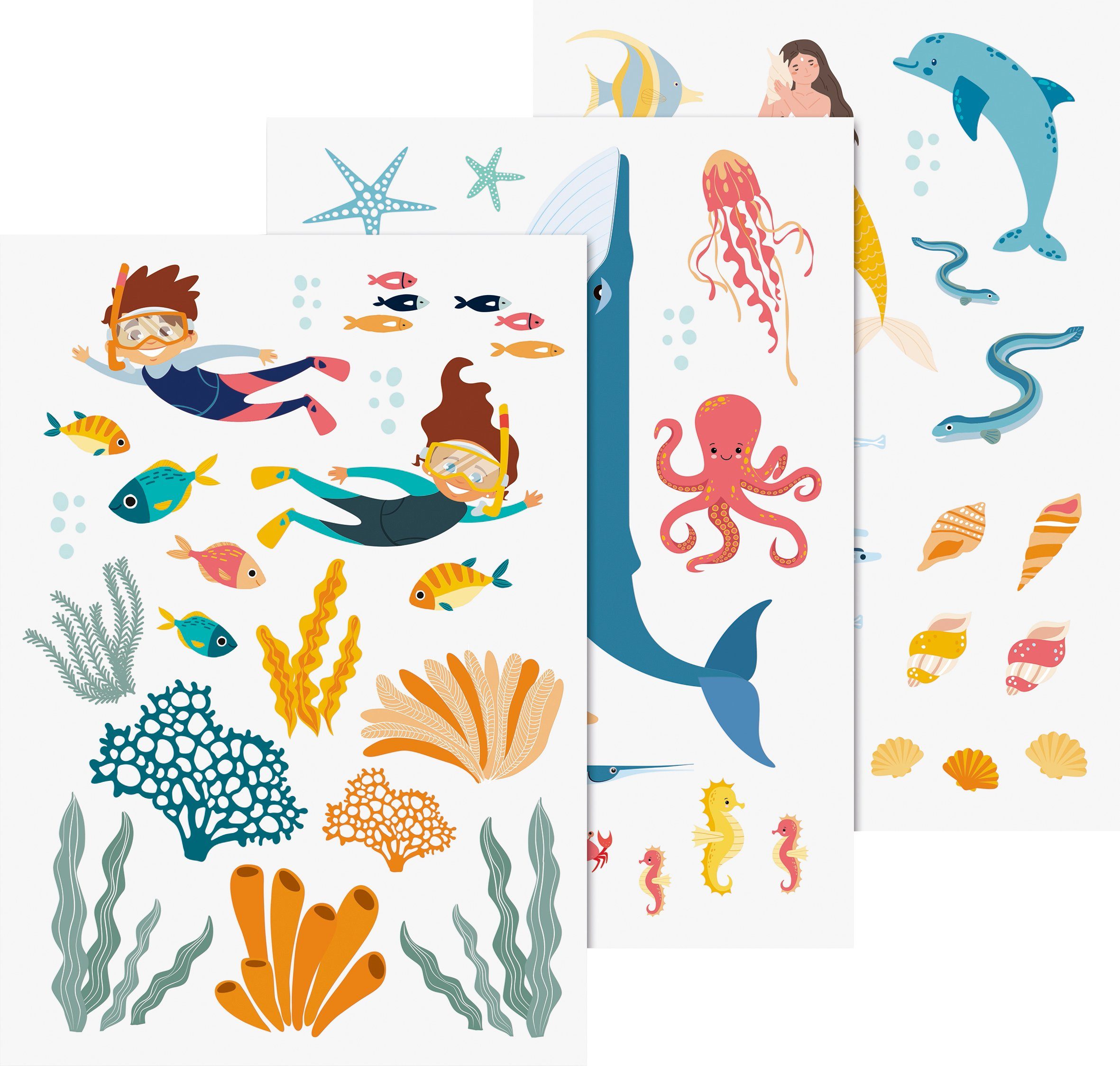 Heyda Fenstersticker Unterwasser, 3 Bögen günstig online kaufen