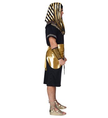 Widmann S.r.l. Kostüm Herren Kostüm 'Pharao' 4-tlg., Schwarz Gold