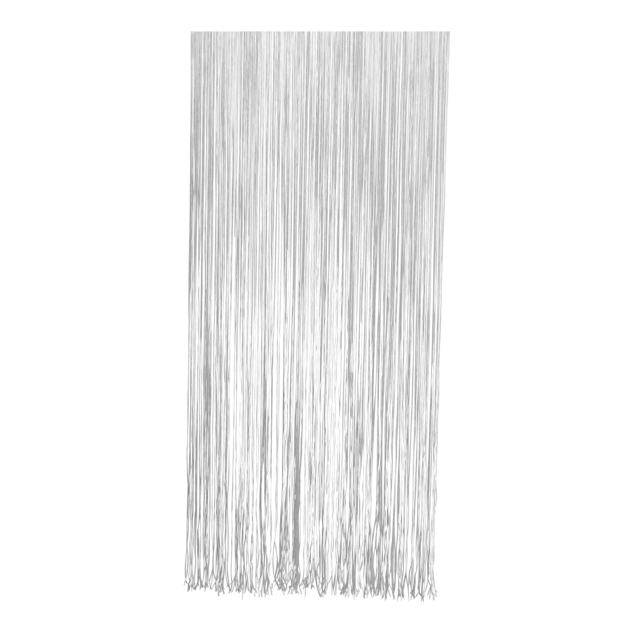 habeig Türvorhang Insektenschutz, 100 x 230 cm, 400 Stränge, grau-weiß, 360-400 Stränge
