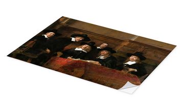 Posterlounge Wandfolie Rembrandt van Rijn, Die Staalmeesters, Malerei