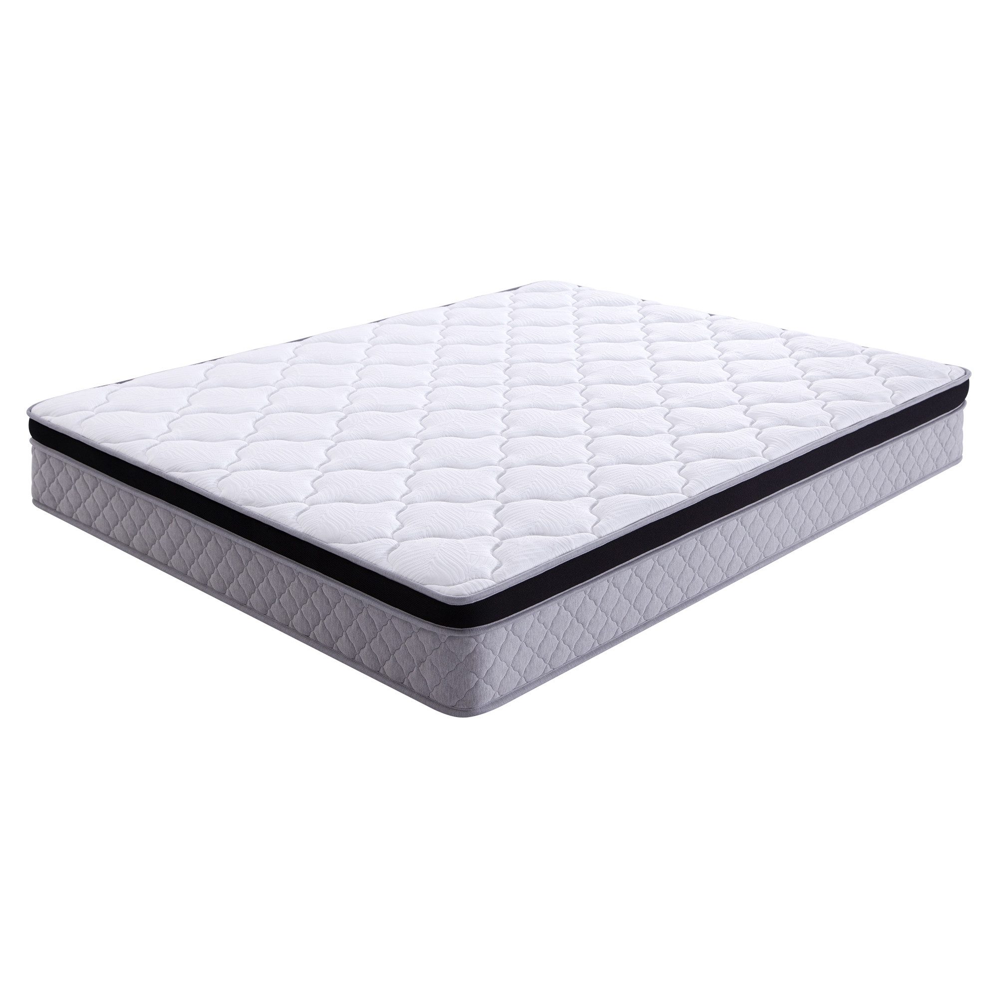 Federkernmatratze, Flieks, 25 cm hoch, Gerollte Matratze 140×200cm, Härtegrad: H3, mit ergonomischen Modulen