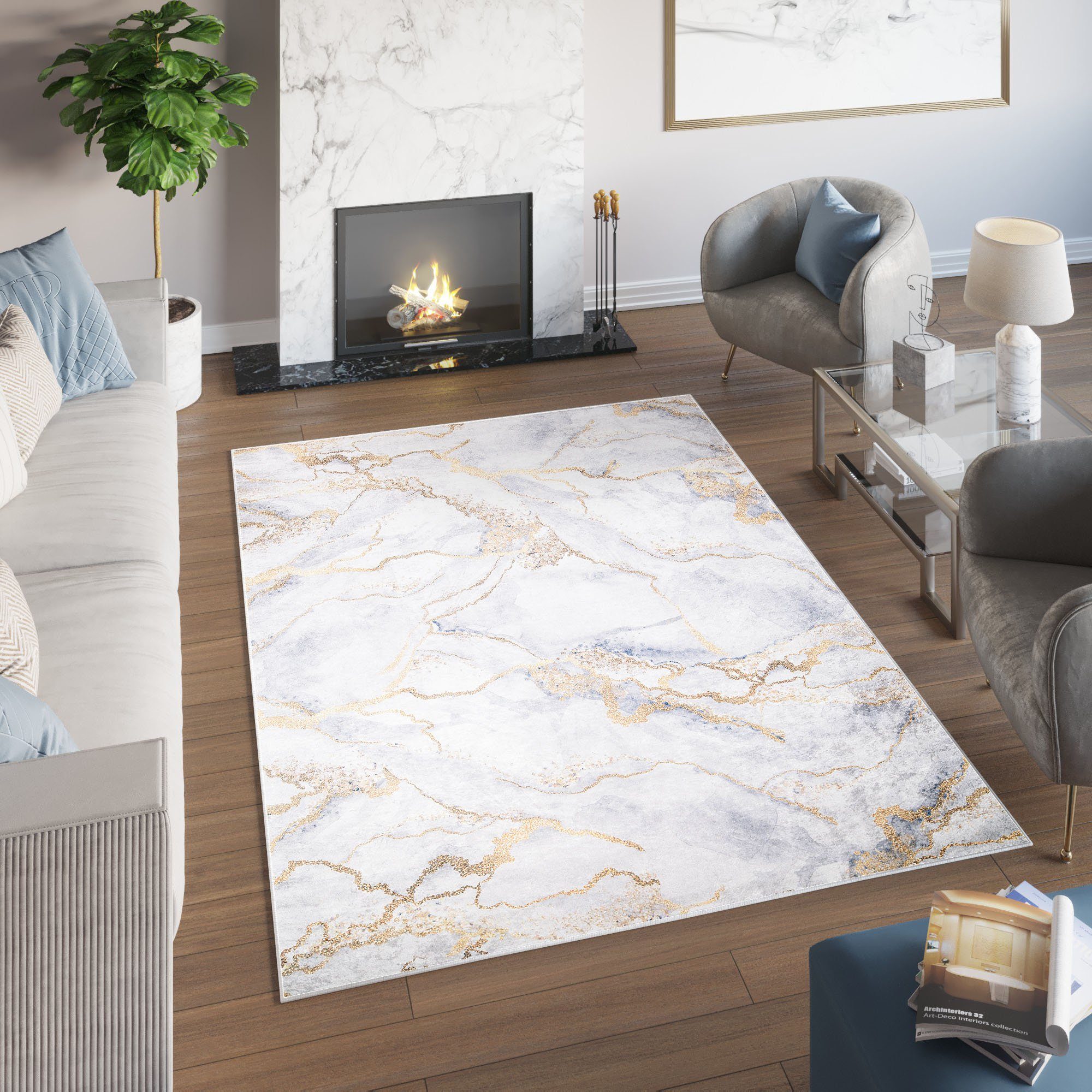 Tapiso Designteppich TOSCANA, rechteckig, Höhe: 6 günstig online kaufen
