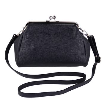 MIRROSI Umhängetasche Damen Crossbody Bag, Echtleder Made In Italy, 26x17x8cm