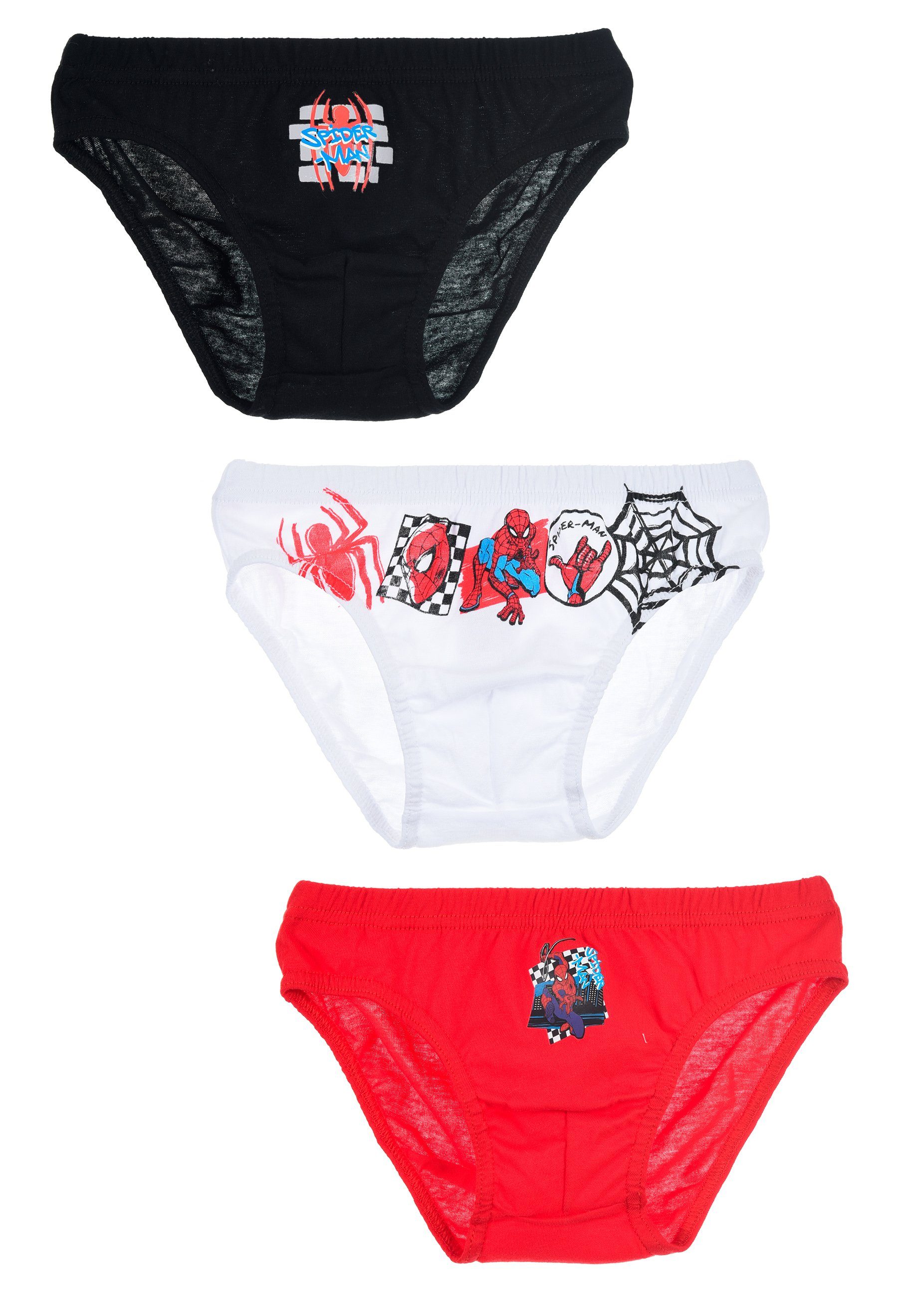 Unterhosen Spiderman Slip Kinder Jungen (3-St)