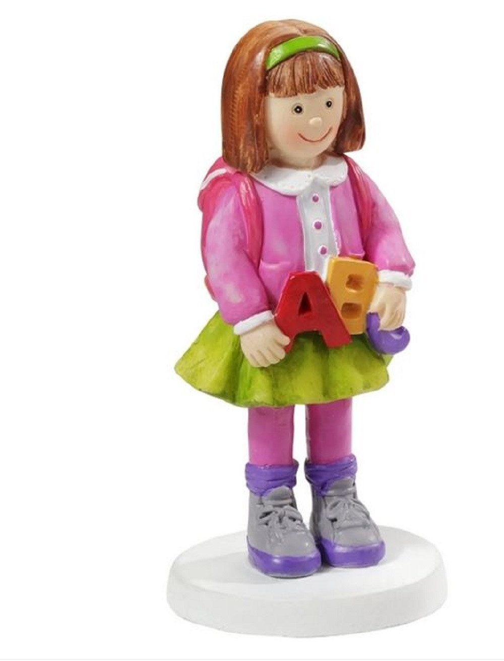 HobbyFun Dekofigur Tortenfigur Einschulung: Tischdeko, Schulmädchen günstig online kaufen