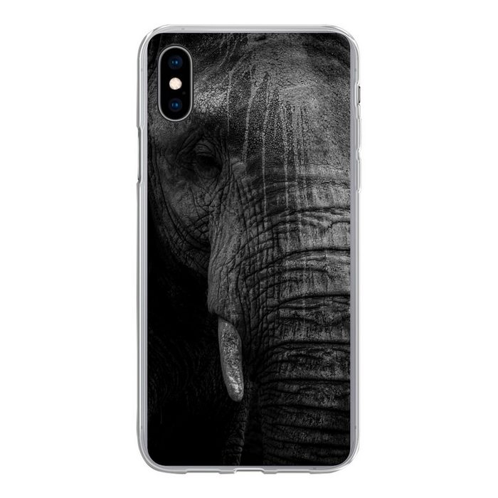 MuchoWow Handyhülle Elefant - Tier - Porträt Handyhülle Apple iPhone Xs Smartphone-Bumper Print Handy