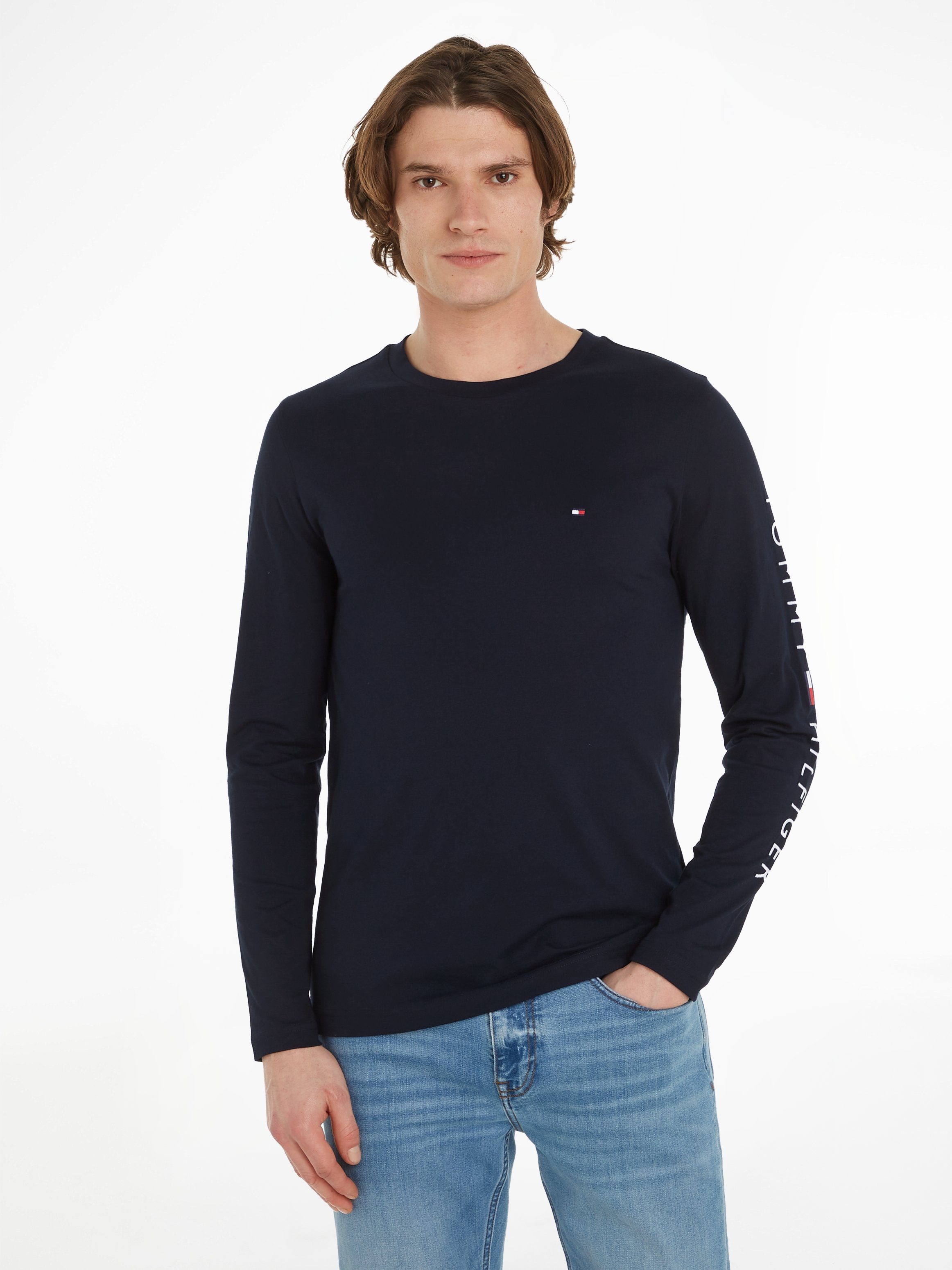 Tommy Hilfiger Longsleeve TOMMY LOGO LONG SLEEVE TEE mit Logodruck