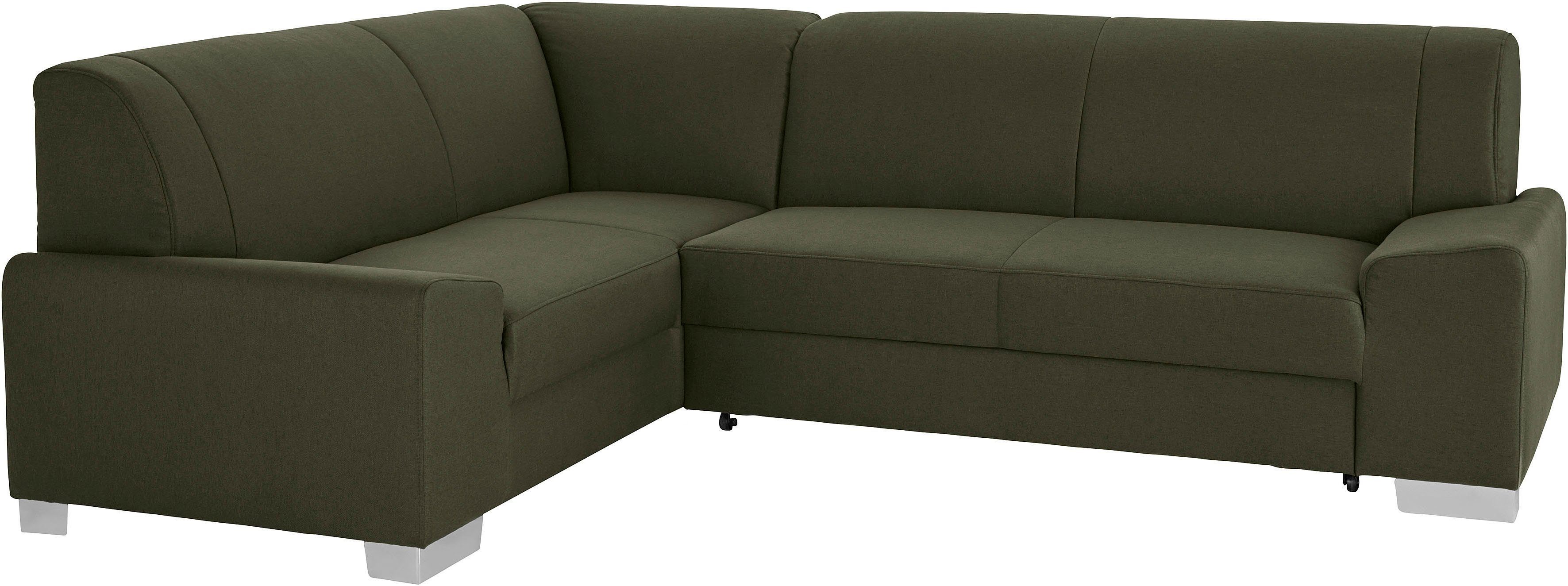 DOMO collection Ecksofa "Anzio in kubischer Formensprache, flache Armlehnen günstig online kaufen