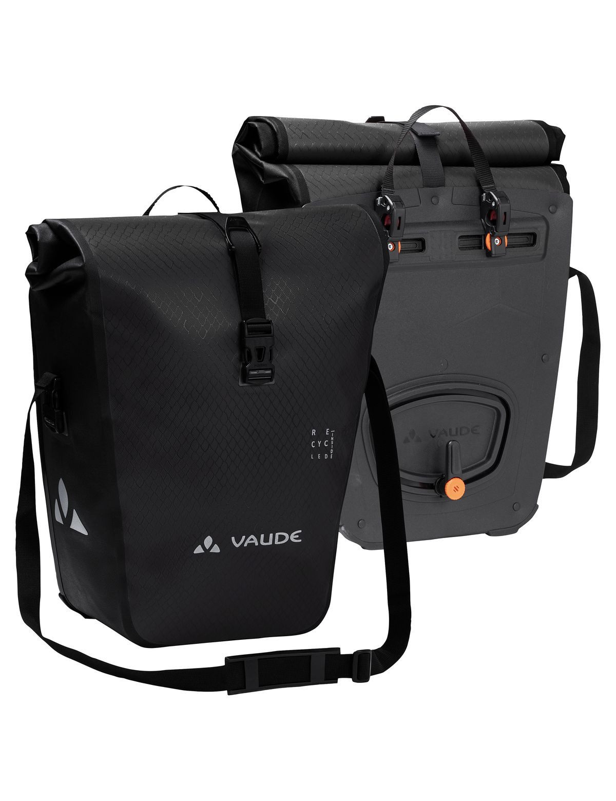 VAUDE Fahrradtasche Aqua Back (rec), wasserdicht, mit Organizer-Innentasche, 48 Liter Volumen