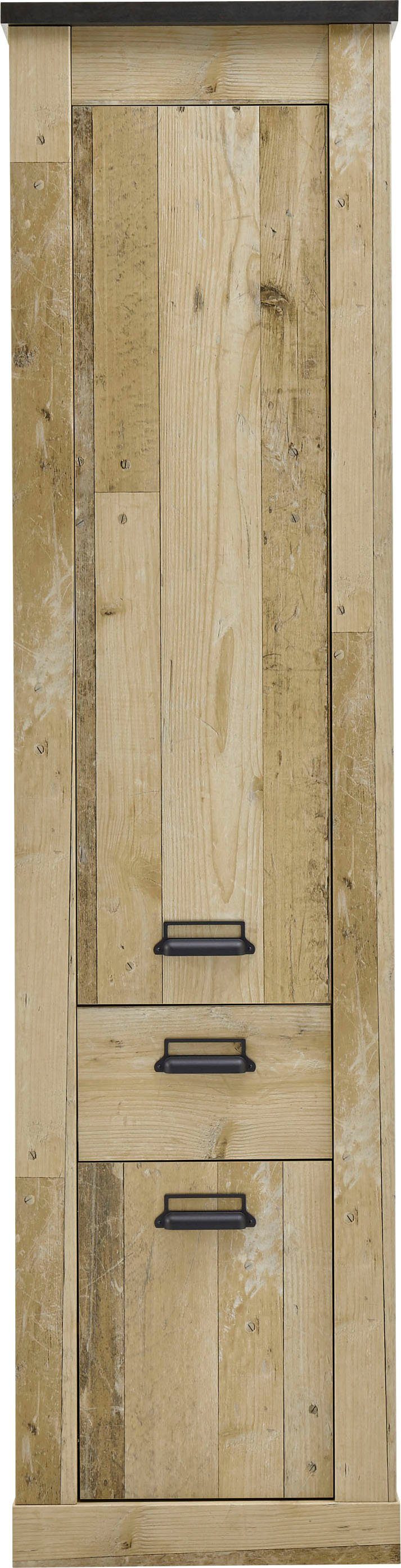 Home affaire Mehrzweckschrank Sherwood, Schrank im Industrial-Style, Wohnzimmerschrank, Kommode mit Scheunentorbeschlag & Apothekergriffen, in 2 Farben erhältli – Bild 5 von 5
