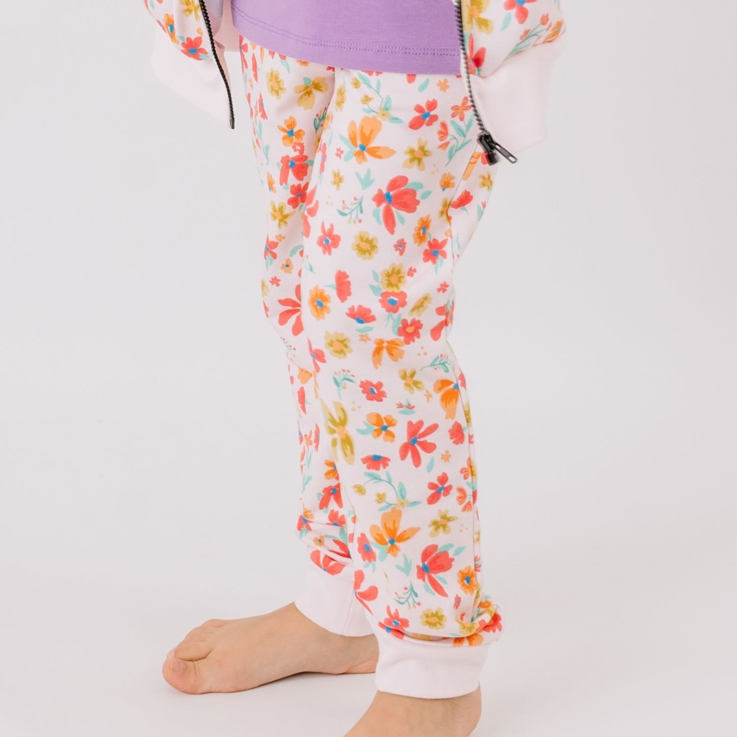 Walkiddy Jogger Pants Walkiddy Blumen Kinder Bio Baumwolle GOTS Rosa - Bio Baumwolle,GOTS, Kinderbekleidung,nachhaltige Klamotten