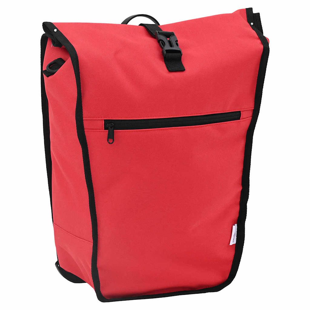 vidaXL Fahrradsattel Fahrradtasche Rot 34 x 16 x 59 cm Polyester (1-tlg)