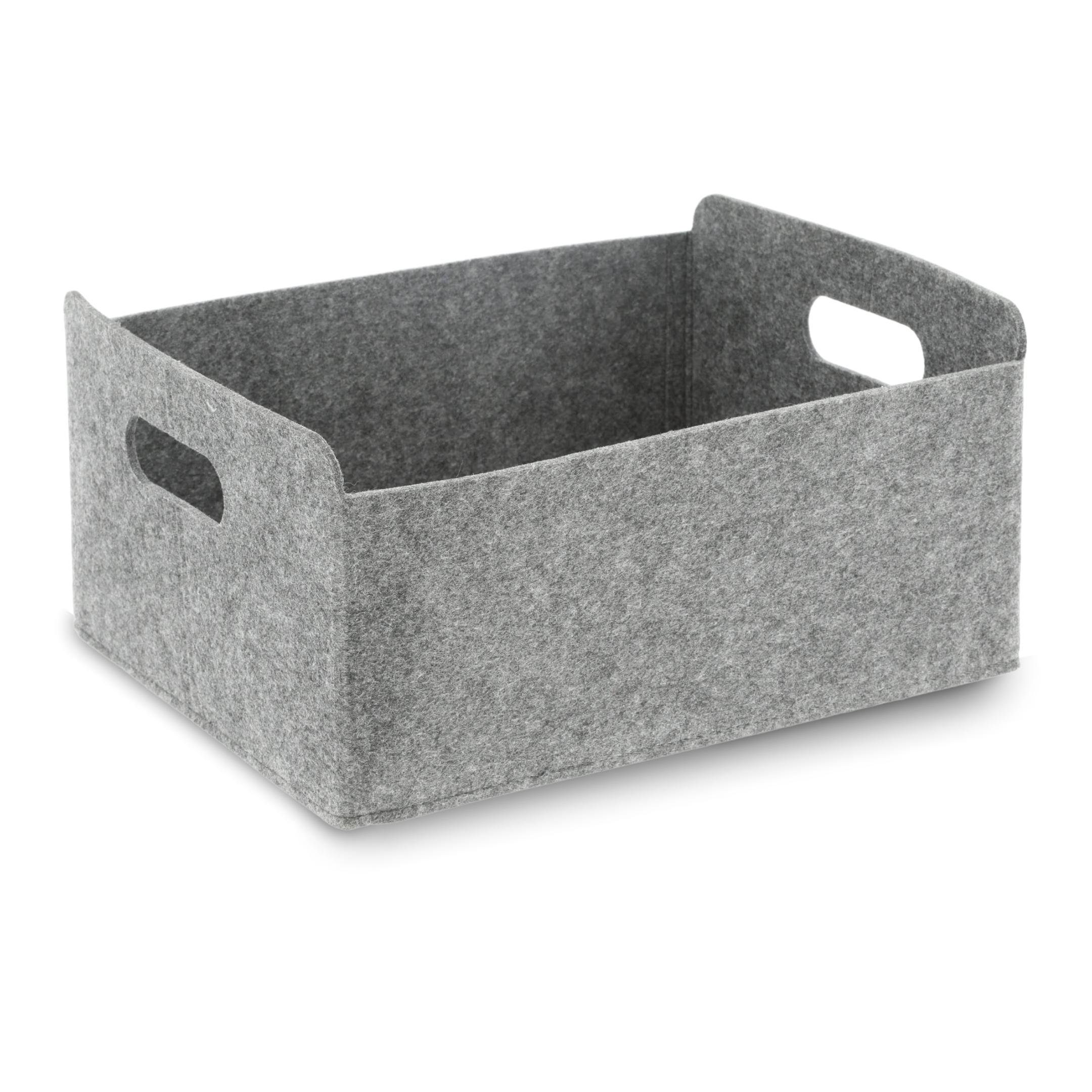 Bada Bing Хранилищаskorb Filzkorb Filz Хранилищаsbox Regalkorb Organizer Faltkorb grau (1 St., Box ca. 31 x 25 x 15 cm), faltbar