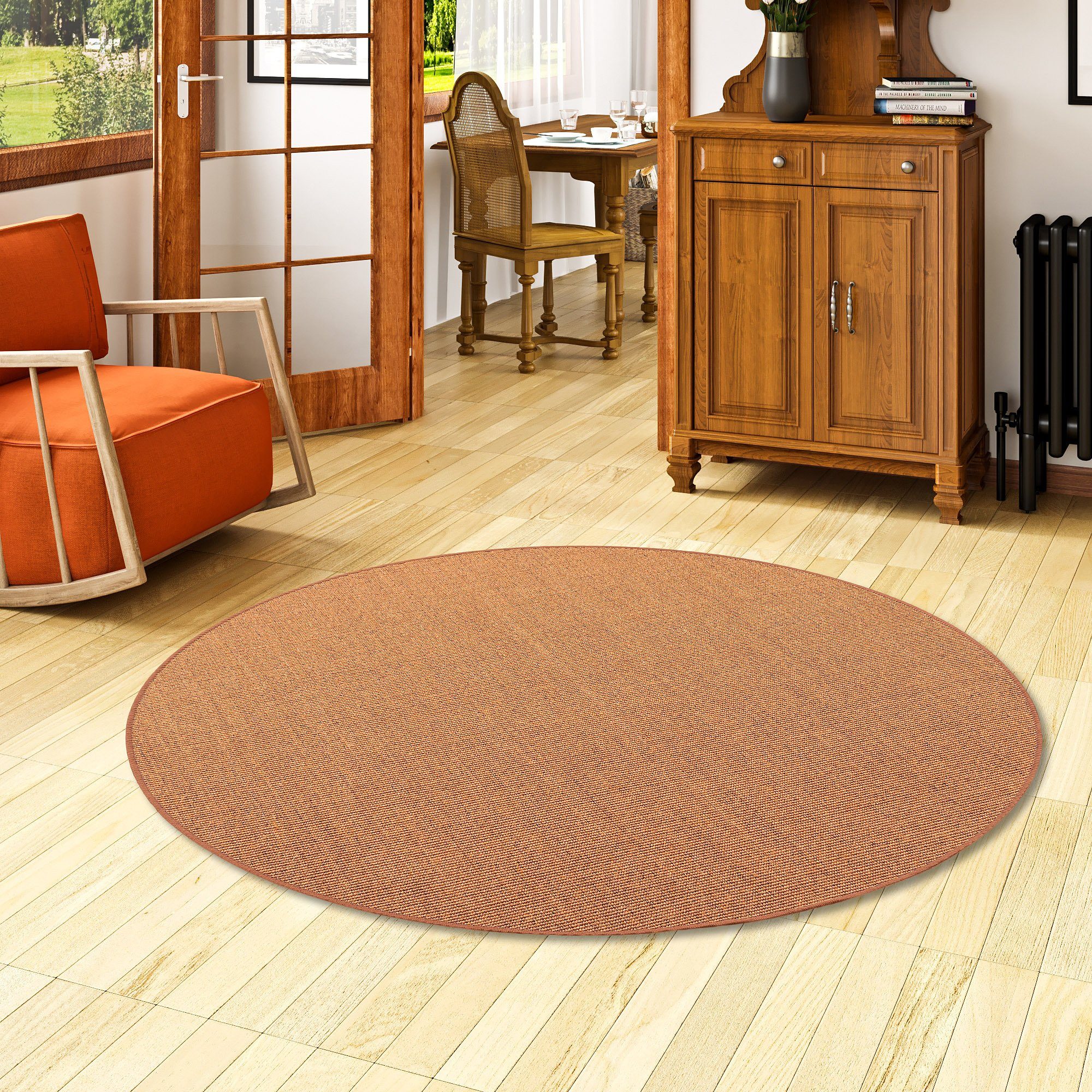 Snapstyle Sisalteppich Sisal Natur Teppich Rund, günstig online kaufen