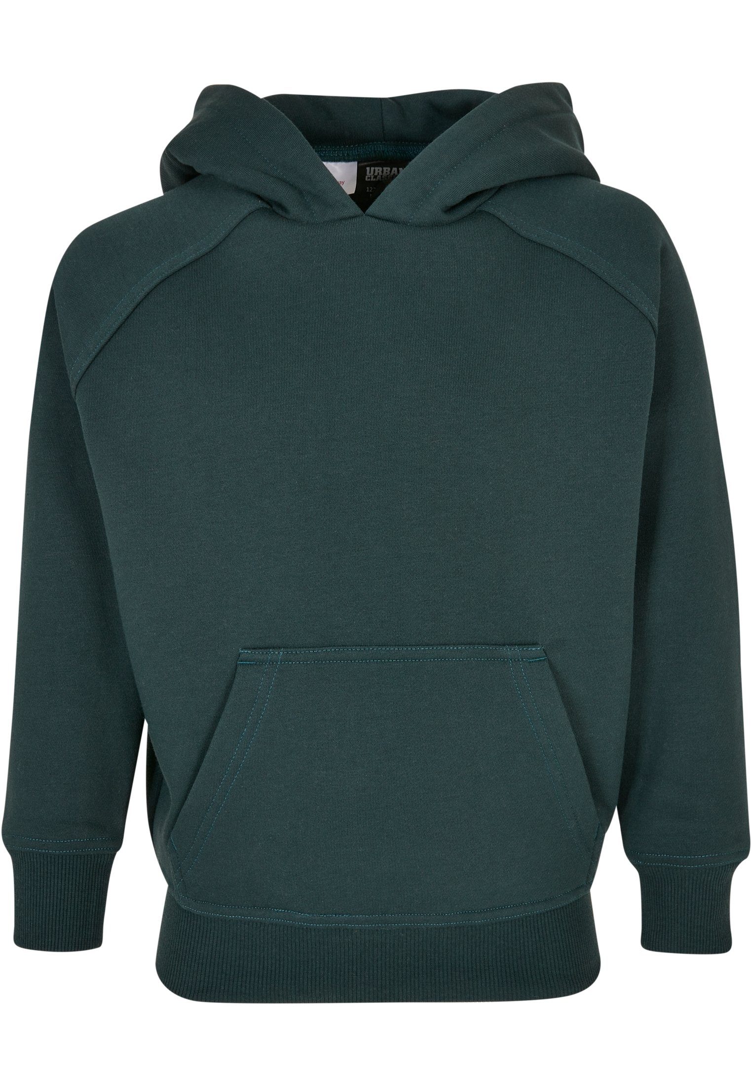 URBAN CLASSICS Hoodie Herren Boys Blank Hoody (1-tlg) bottlegreen