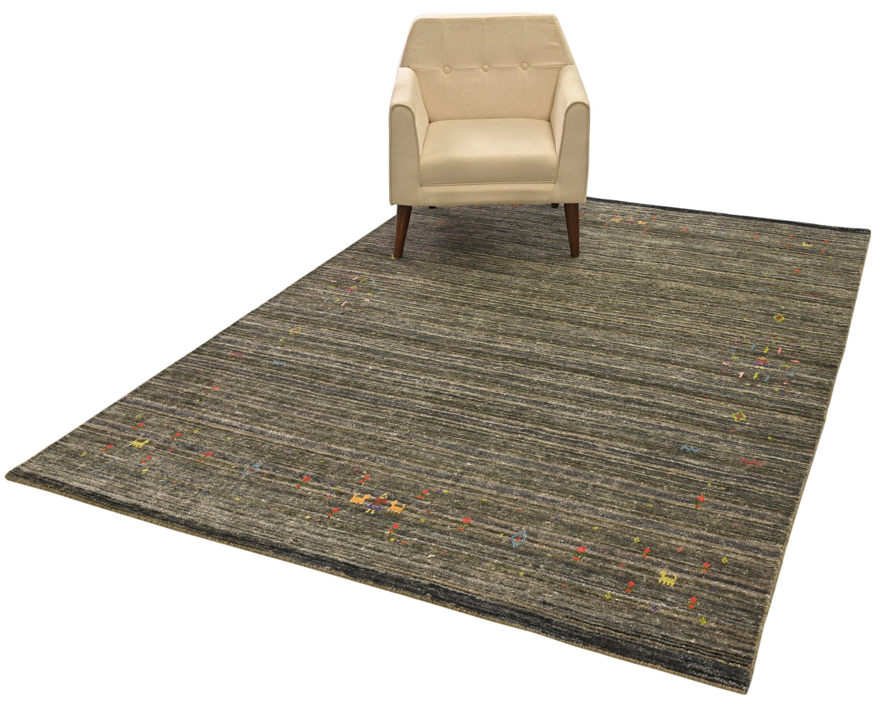 Carpet Avenue Teppich Gabbeh loom Mara 245x180, Rechteck, Höhe: 14 mm