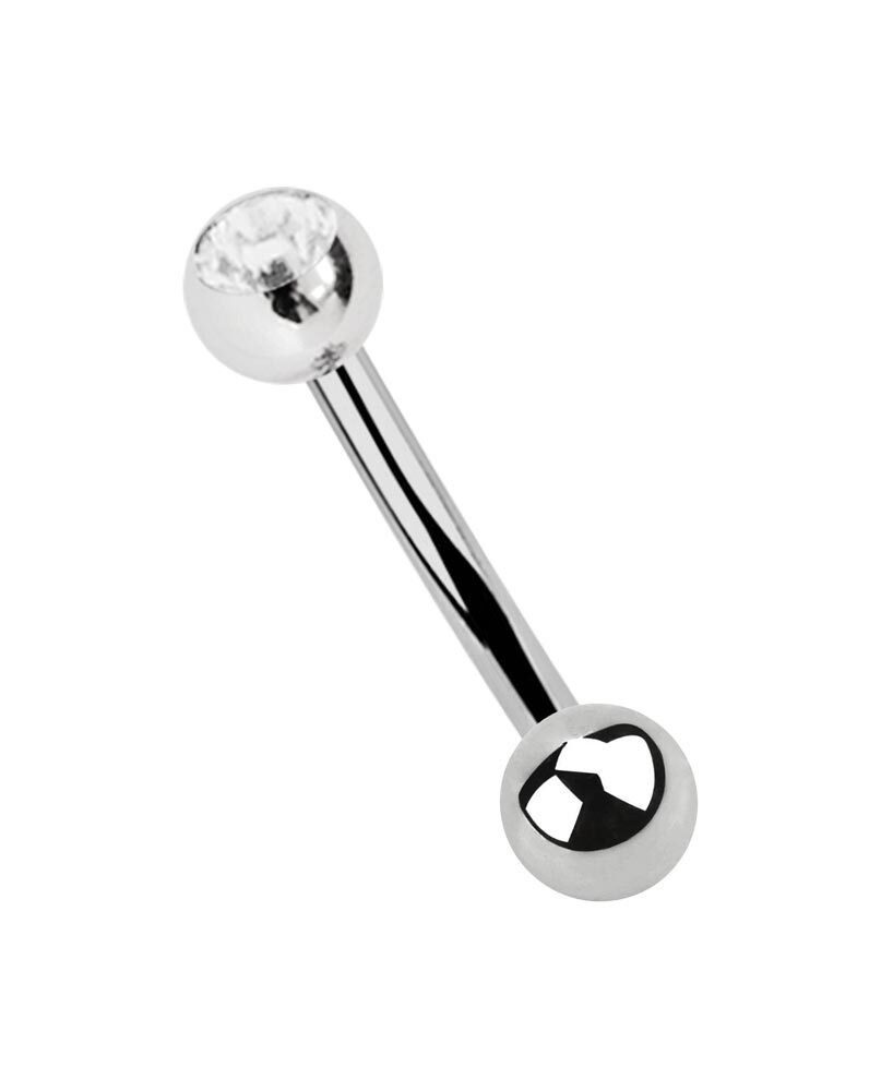 Adelia´s Augenbrauenpiercing Piercing - Augenbrauenpiercing Titan Banane Zirkonia, Banane mit Zirkonia, 1,2 mm Länge, 1,2 mm Stärke, Titan