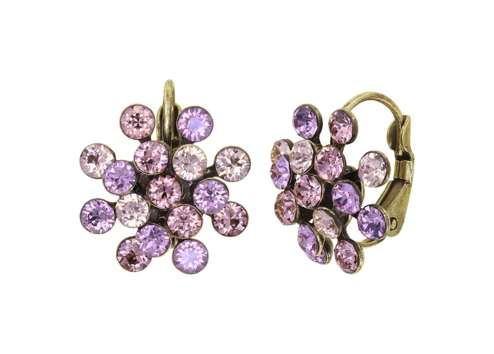 KONPLOTT Paar Ohrhänger KONPLOTT Ohrringe Magic Fireball Mini Beige antik Messing