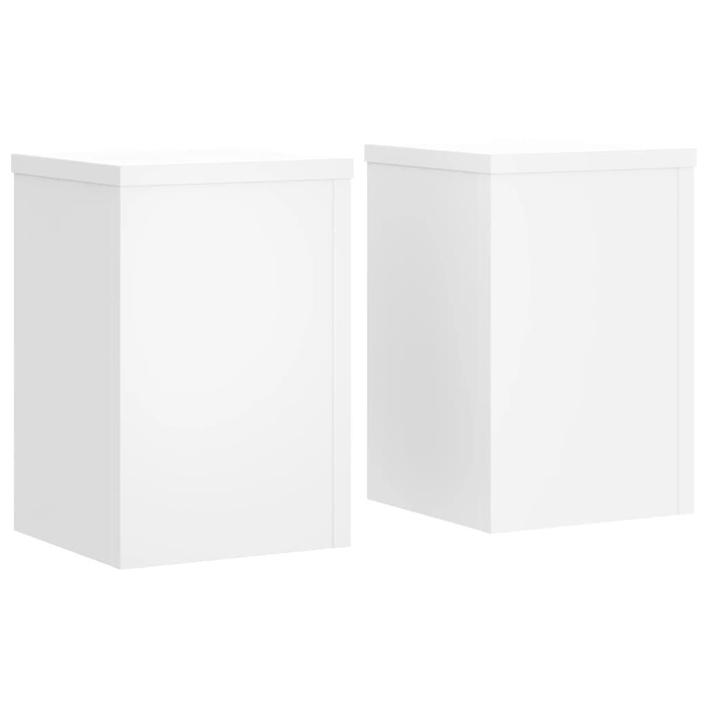 vidaXL Blumenständer Pflanzenständer 2 Stk. Weiß günstig online kaufen